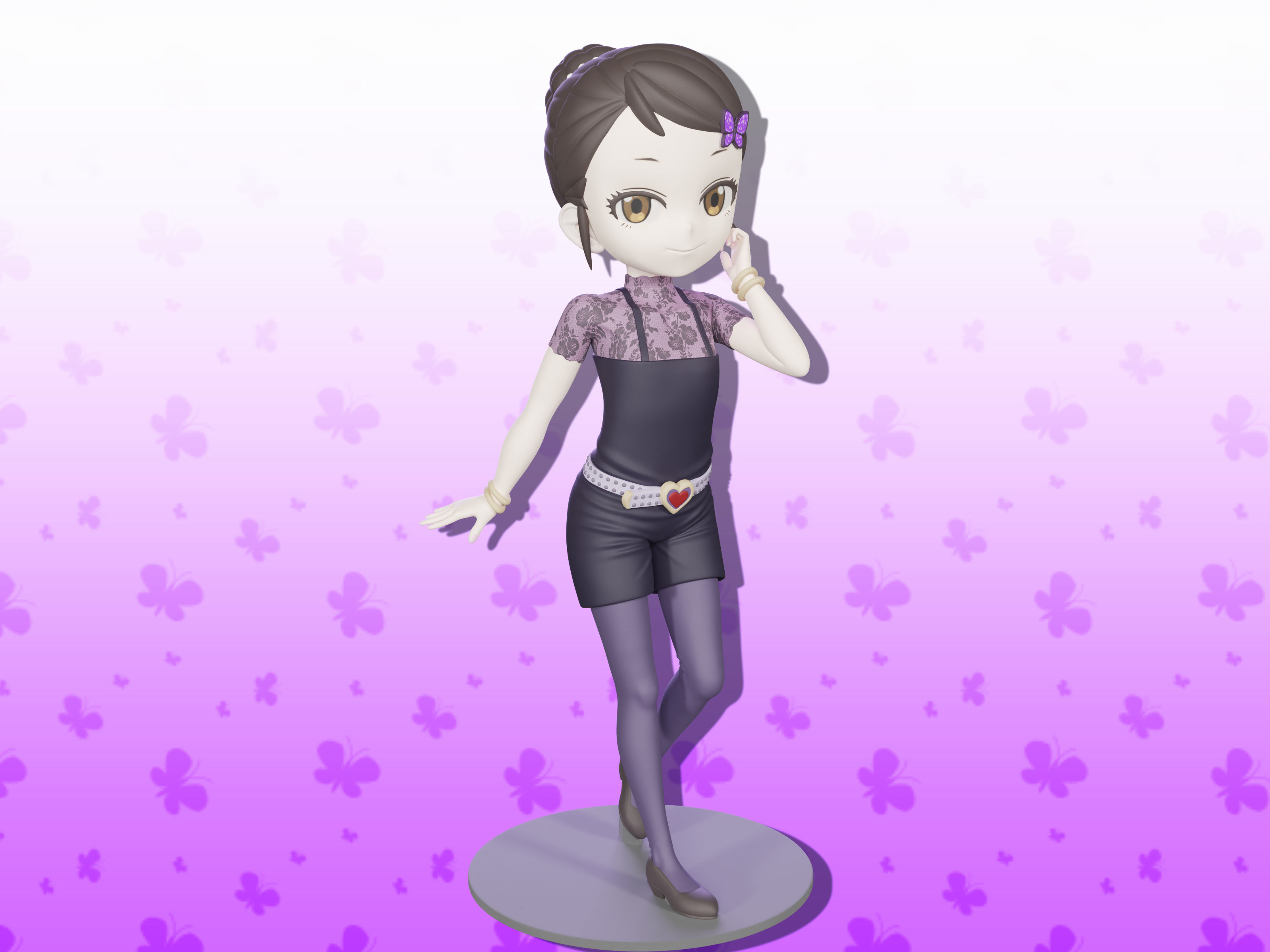 Becky Blackbell figure 3d 3D print model_2