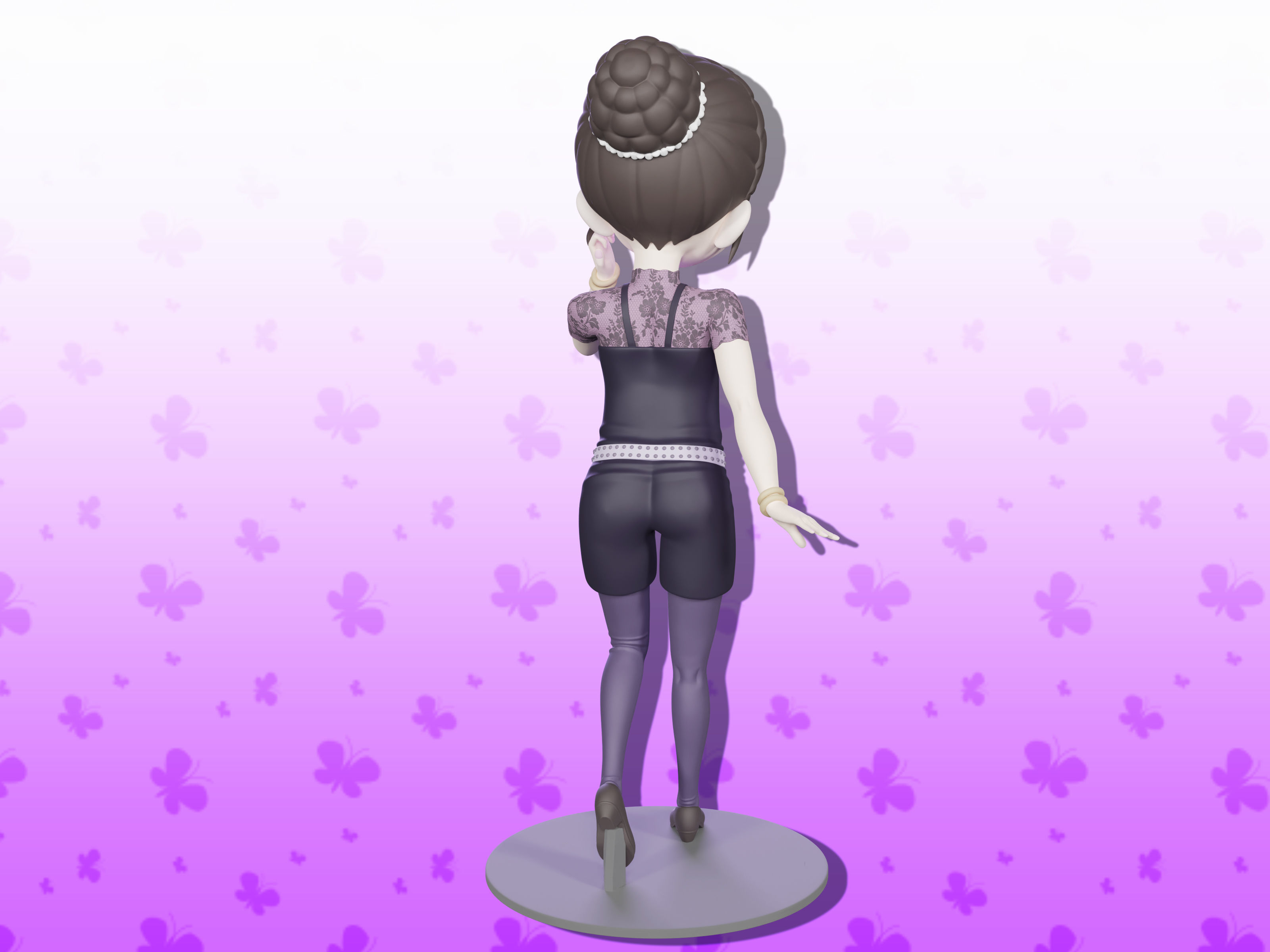 Becky Blackbell figure 3d 3D print model_5