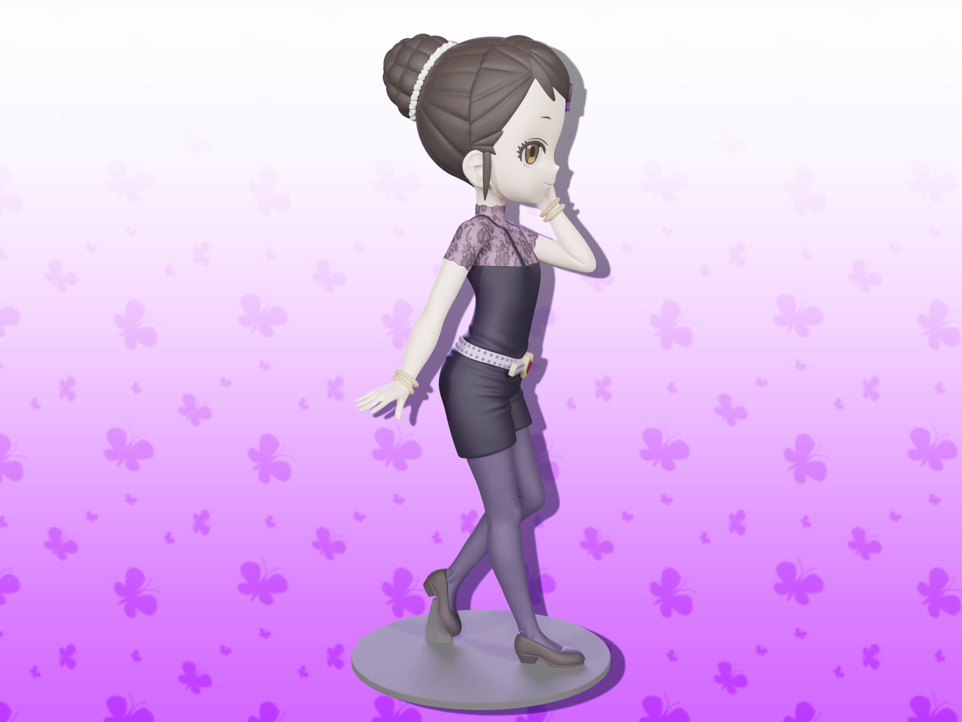 Becky Blackbell figure 3d 3D print model_6