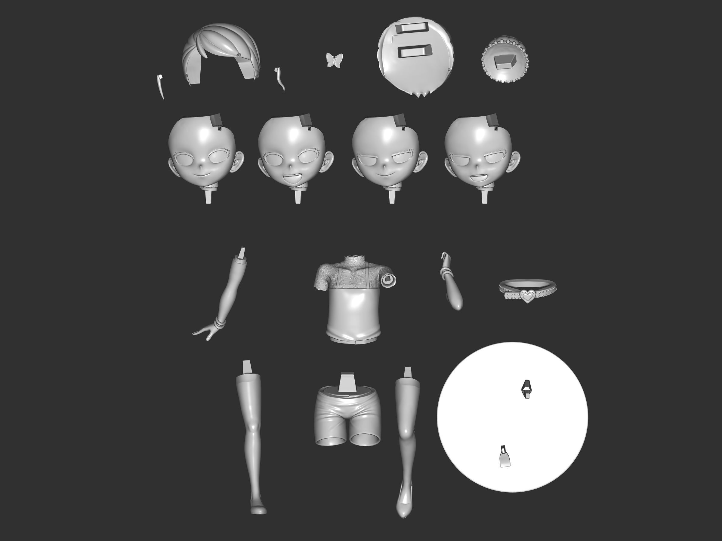 Becky Blackbell figure 3d 3D print model_8