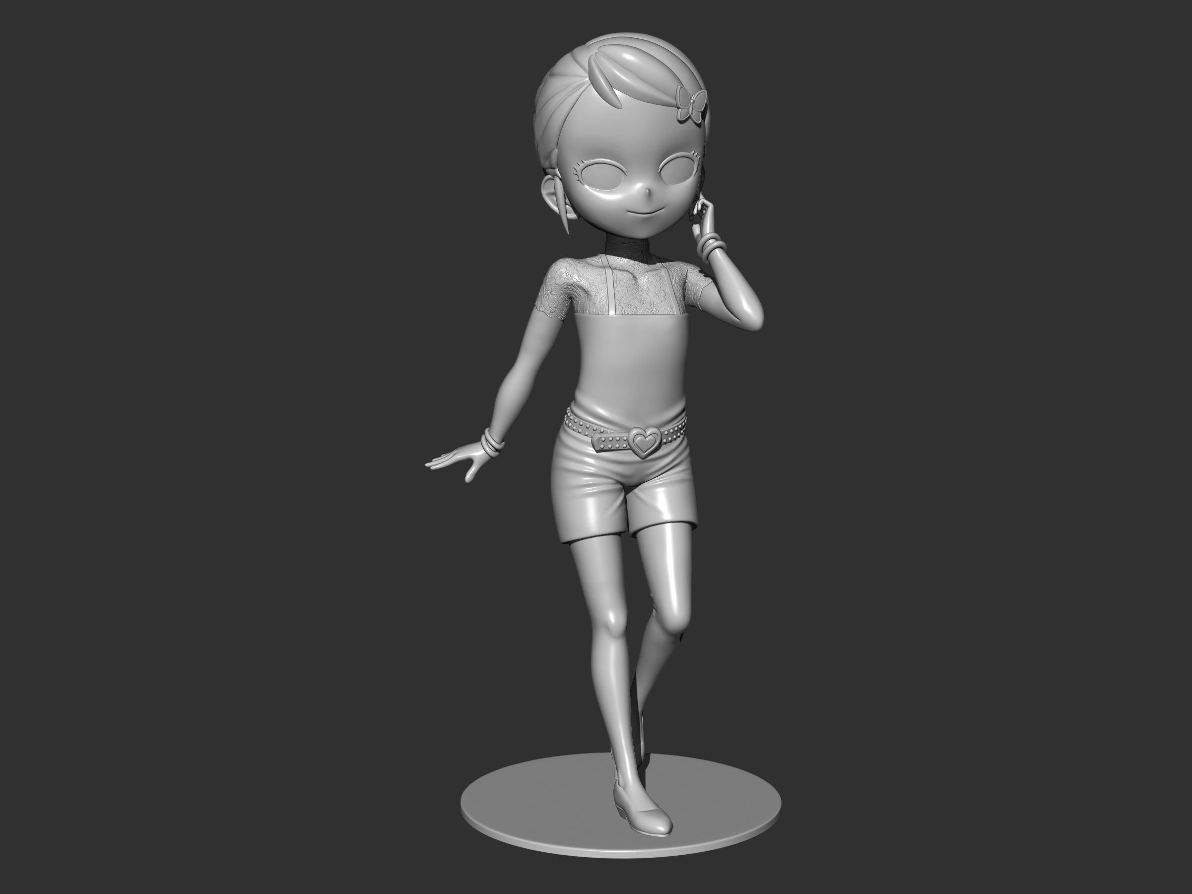 Becky Blackbell figure 3d 3D print model_9