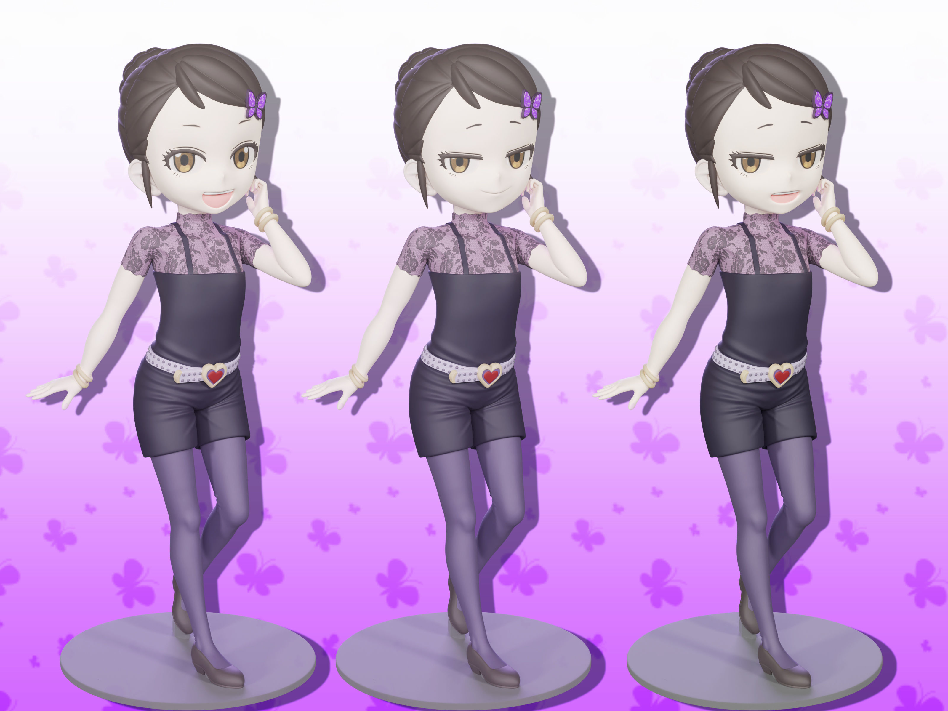 Becky Blackbell figure 3d 3D print model_3