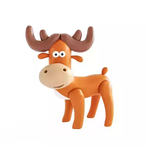 hey clay forest animals Deer