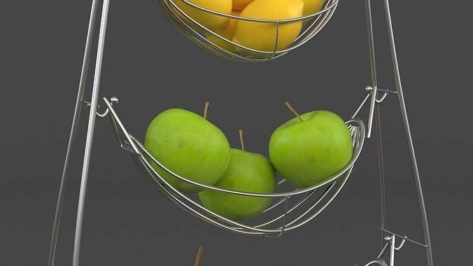 Fruit Storage Basket 3D model 4