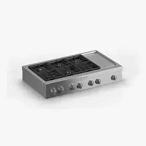KitchenAid Gas Rangetop KCGC558JSS 3D model