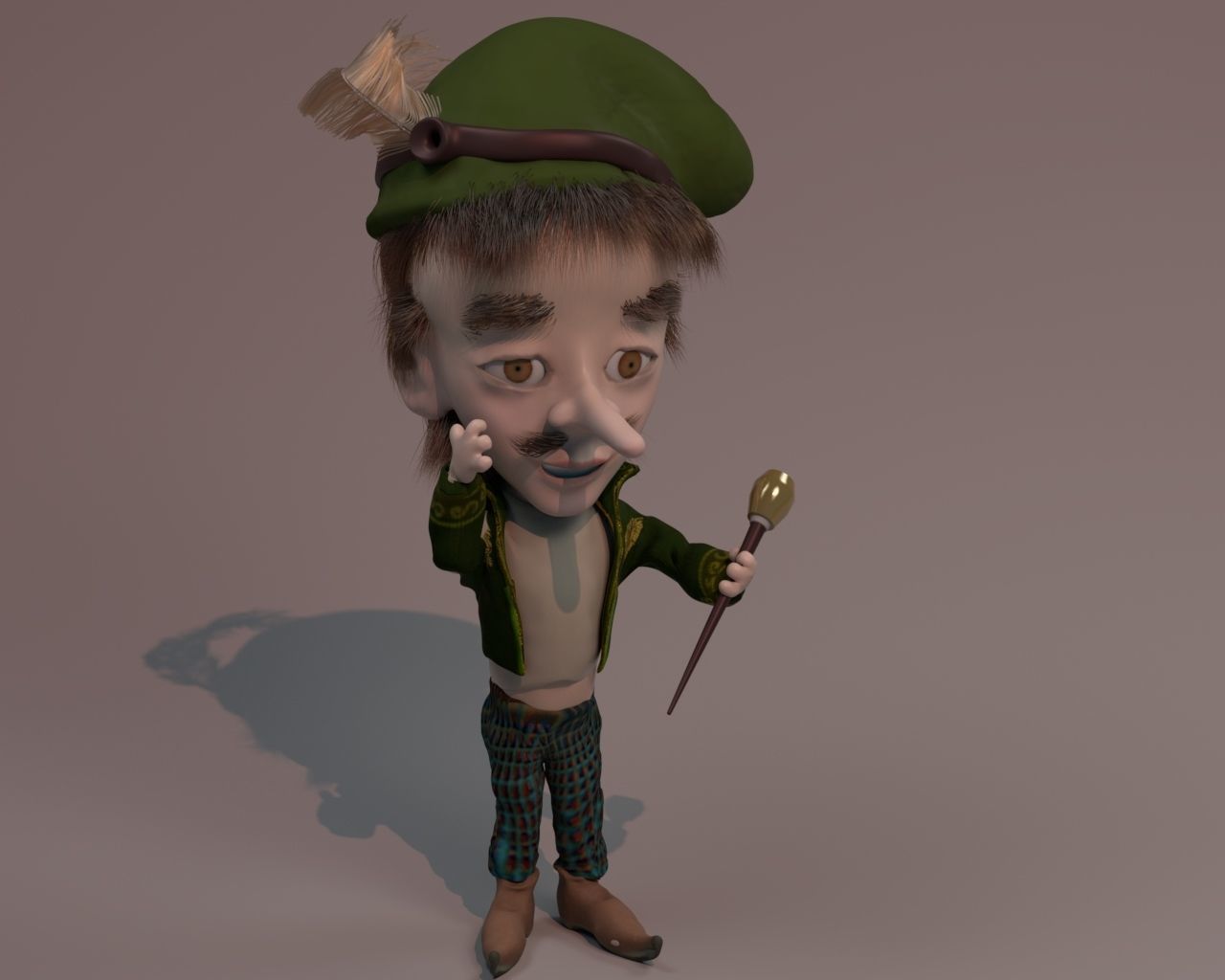 Dwarf nana rich 3D model_1