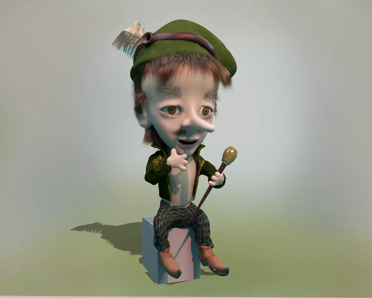 Dwarf nana rich 3D model_0