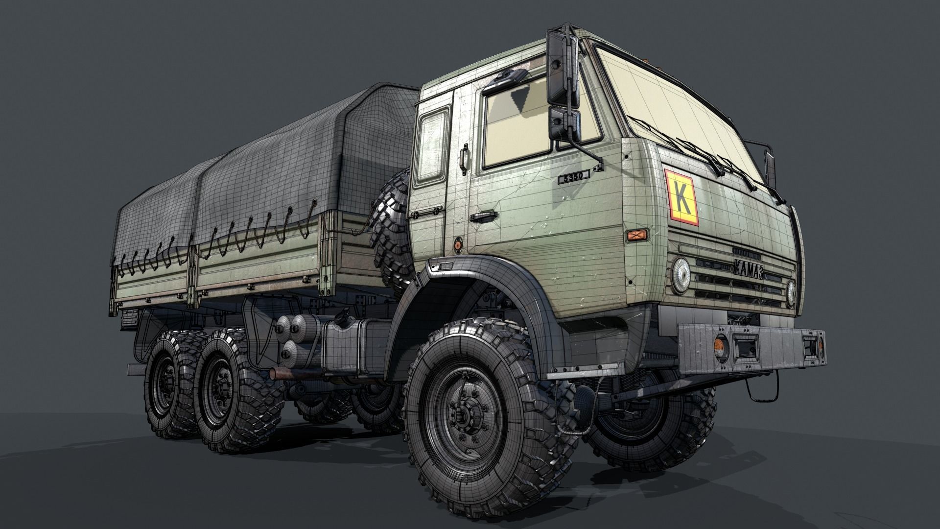 Kamaz Kung-Tend  3D model_9