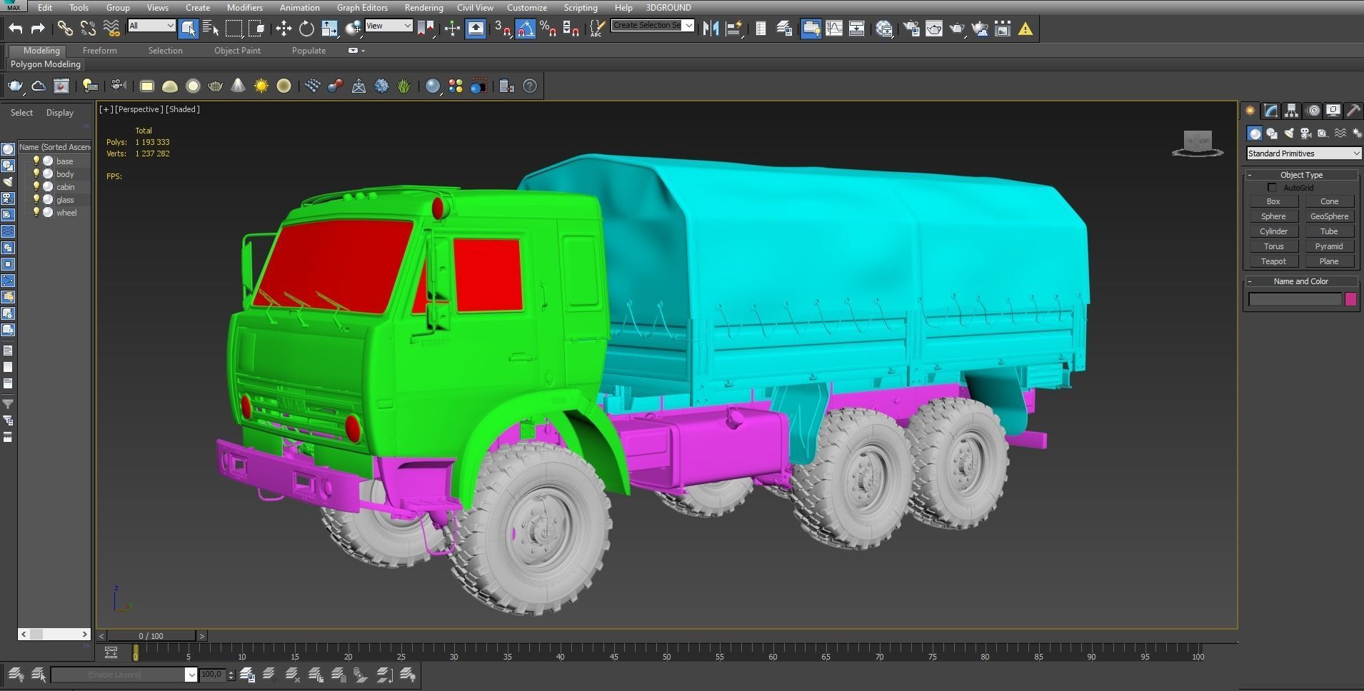 Kamaz Kung-Tend  3D model_20