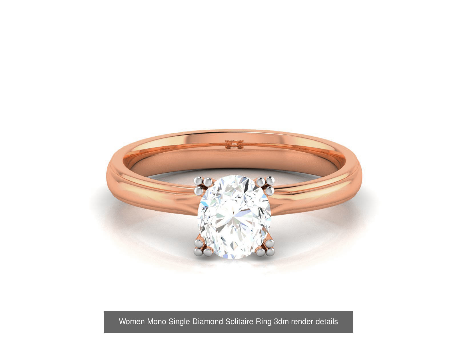37 Women Mono Single Diamond Solitaire Ring models 3D Model Collection_23