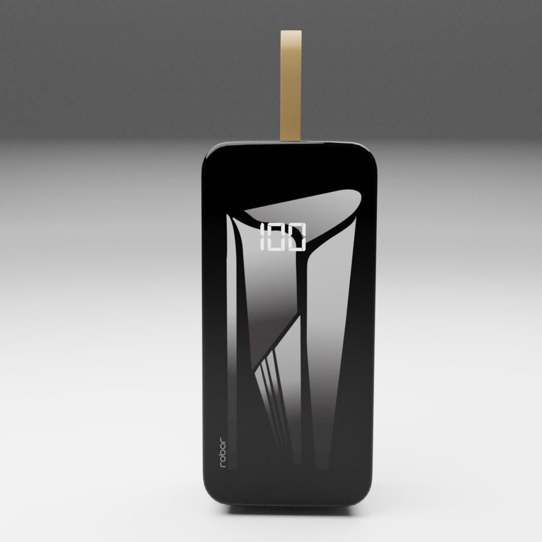 Robor R730 30000mAh Portable Charger Low-poly 3D model_2