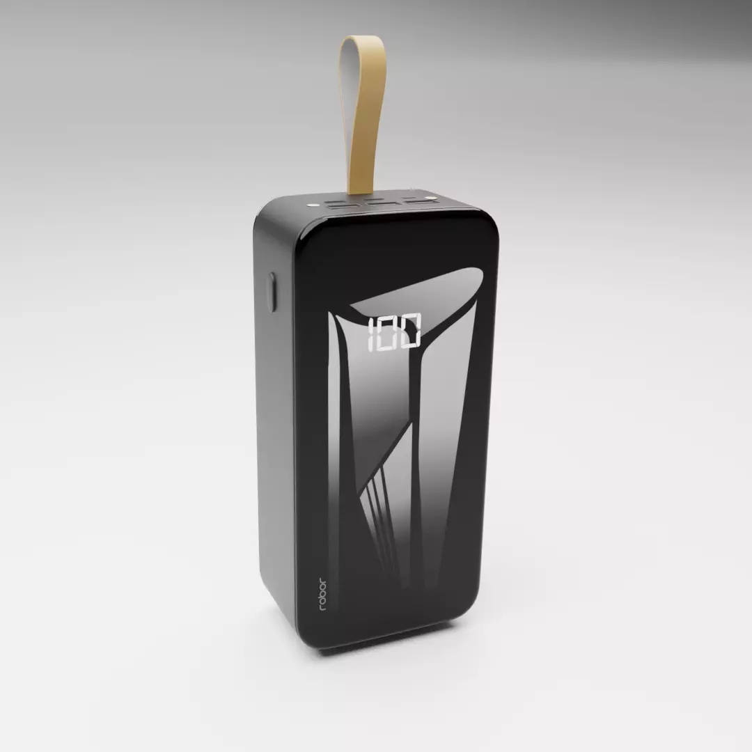 Robor R730 30000mAh Portable Charger Low-poly 3D model_0
