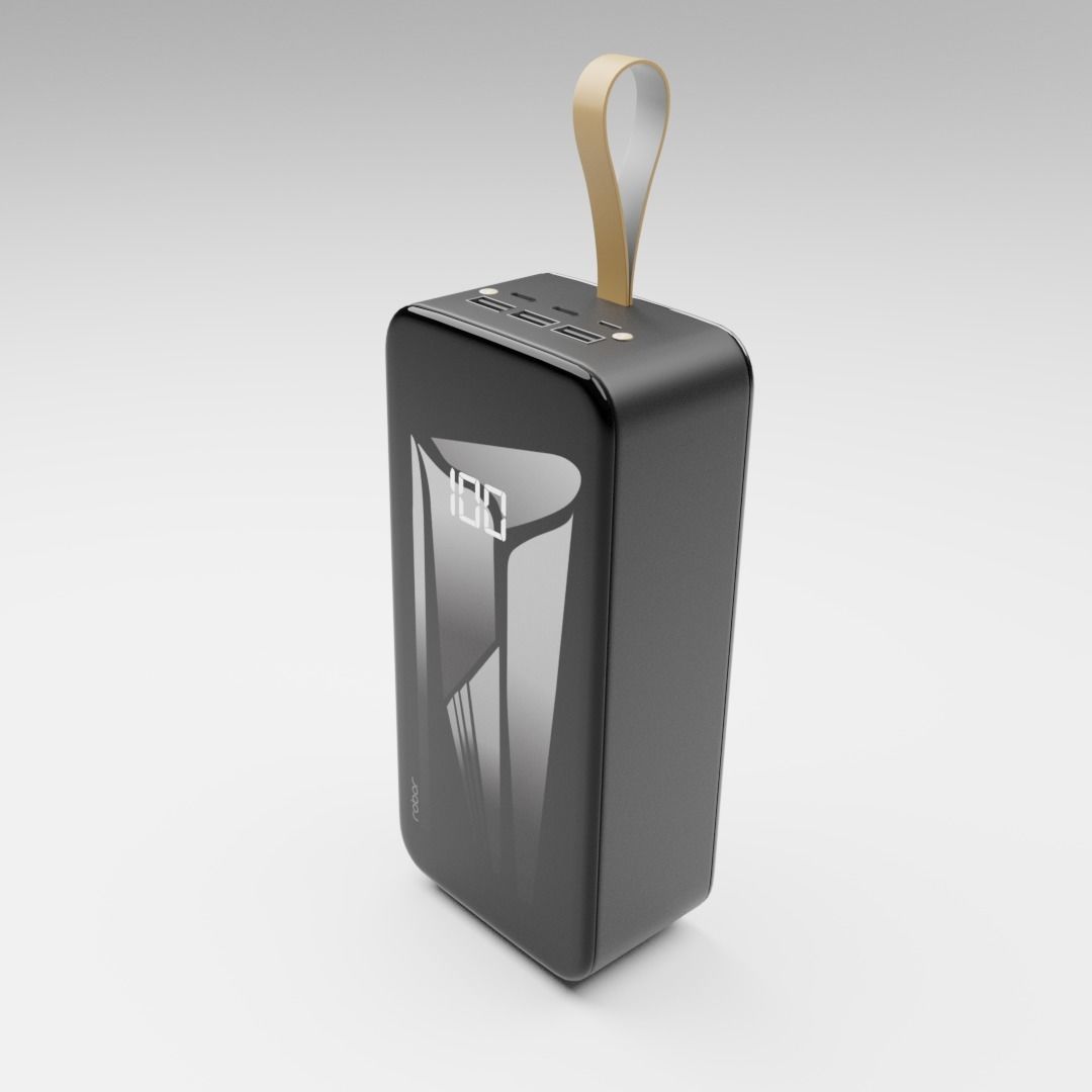 Robor R730 30000mAh Portable Charger Low-poly 3D model_1
