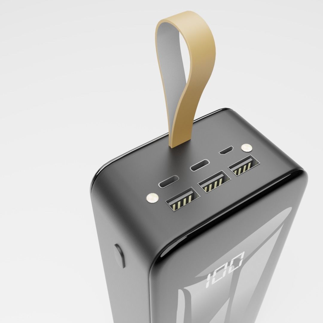 Robor R730 30000mAh Portable Charger Low-poly 3D model_3