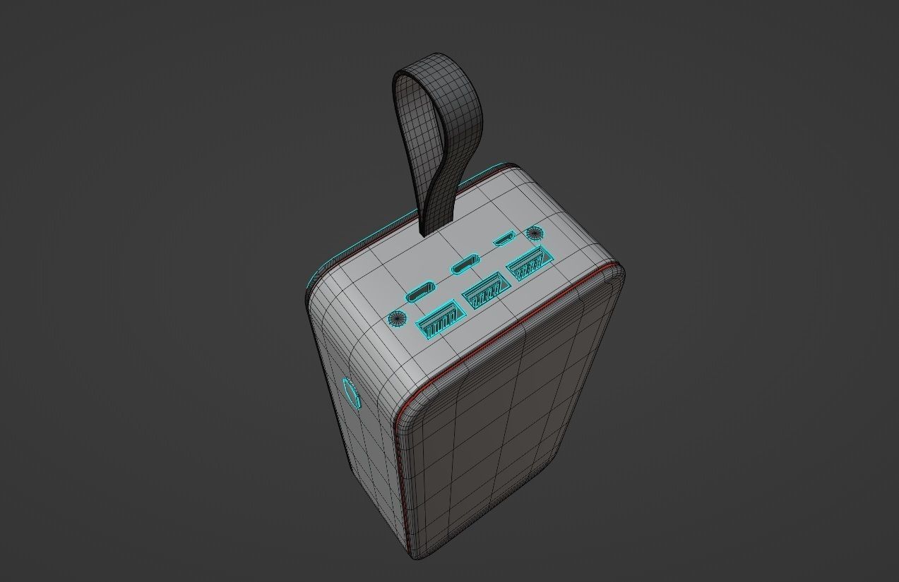 Robor R730 30000mAh Portable Charger Low-poly 3D model_6