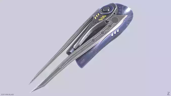 Scifi arm blade Low-poly 3D model Scifi arm blade Low-poly 3D model