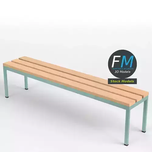 Locker room bench 4