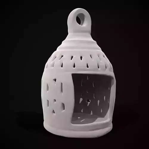 Carved Ceramic Lantern 3D print model