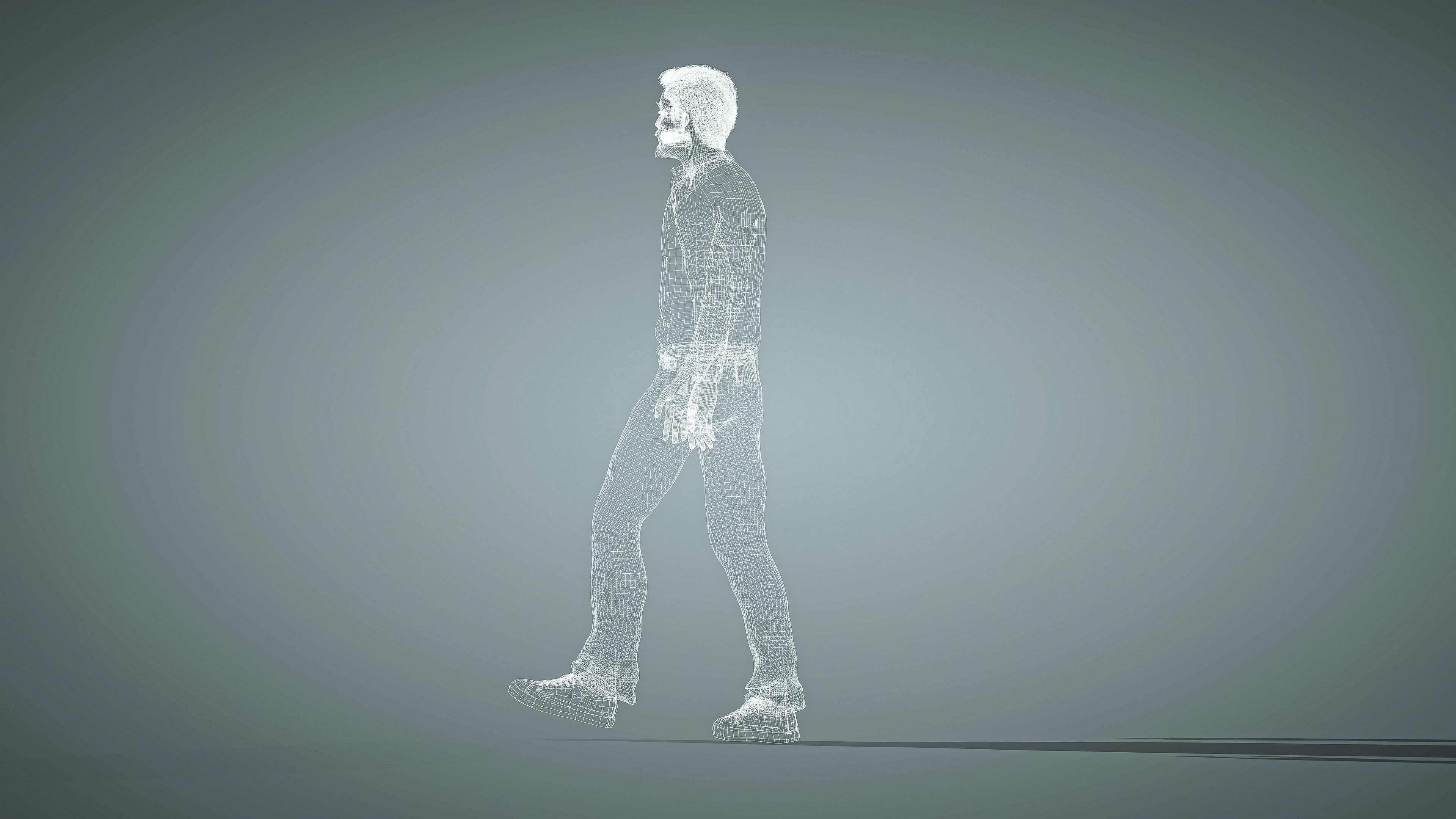 High Quality Male Middle East Indian Low-poly 3D model_28