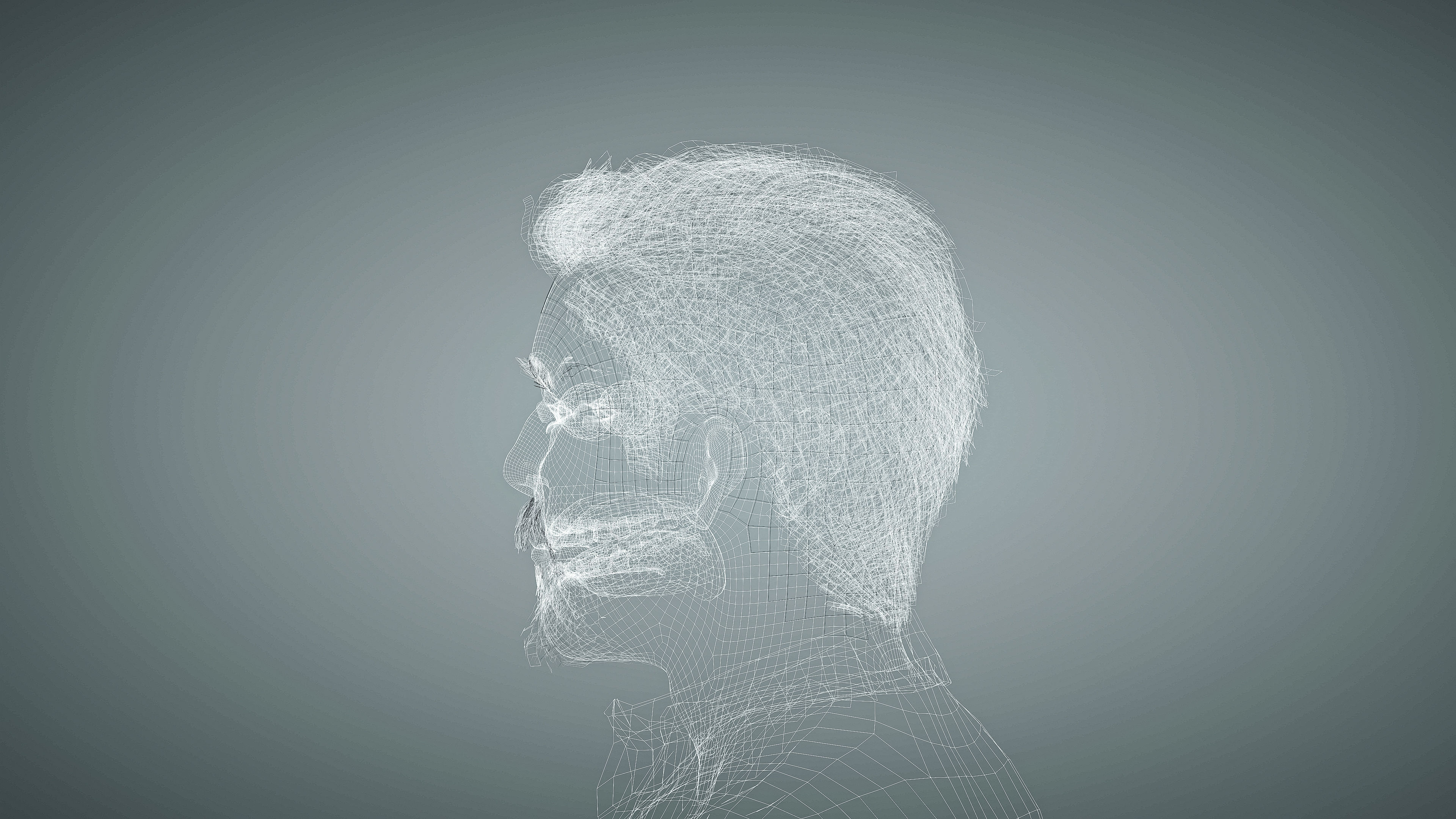 High Quality Male Middle East Indian Low-poly 3D model_20