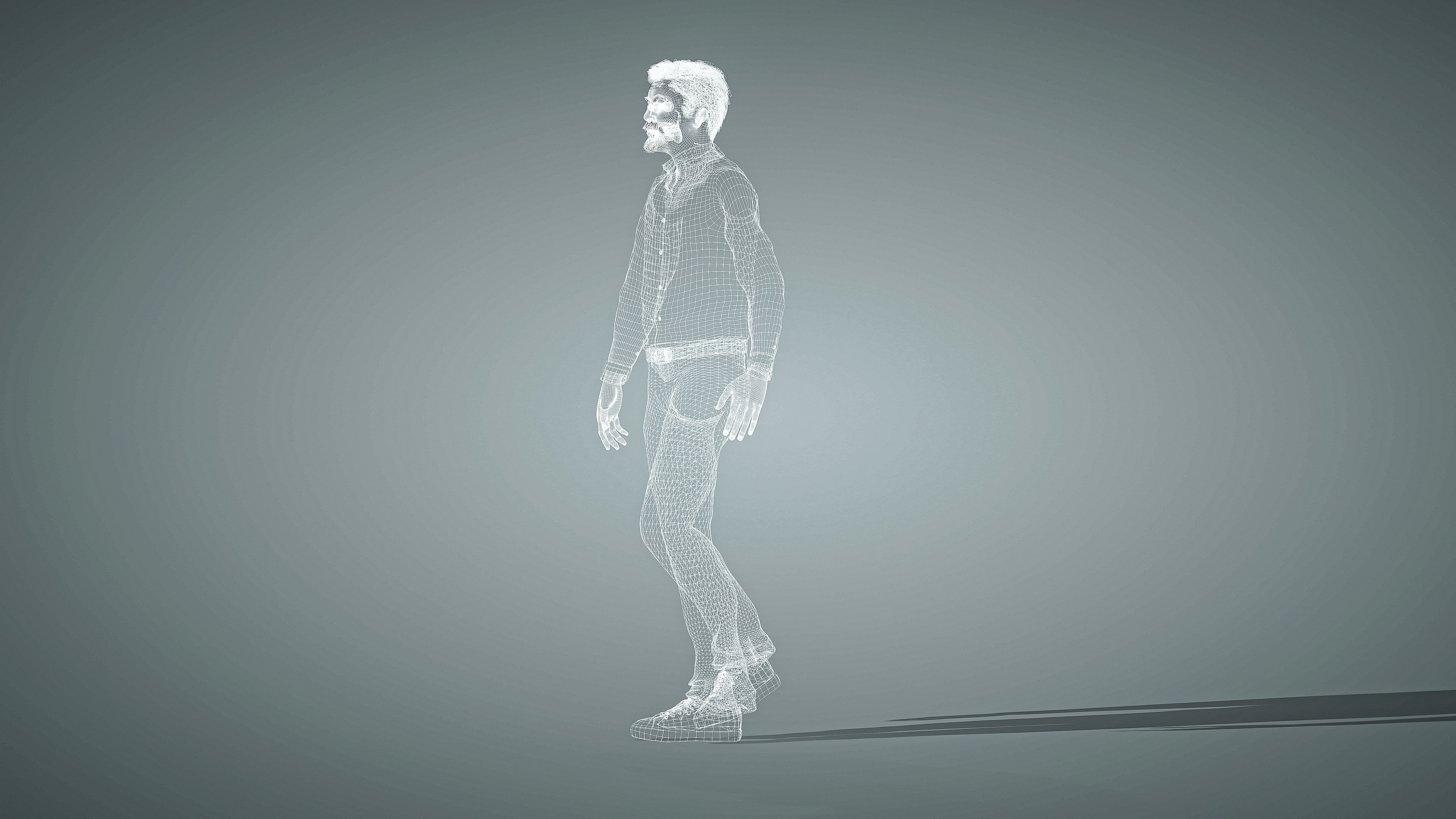 High Quality Male Middle East Indian Low-poly 3D model_26