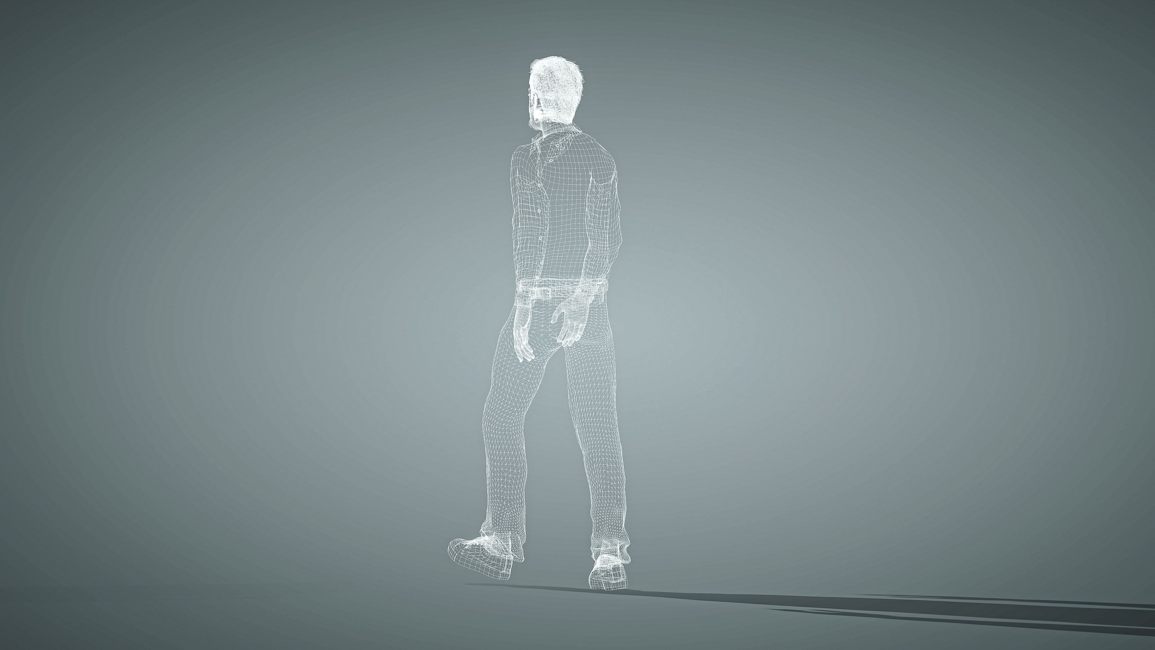 High Quality Male Middle East Indian Low-poly 3D model_29