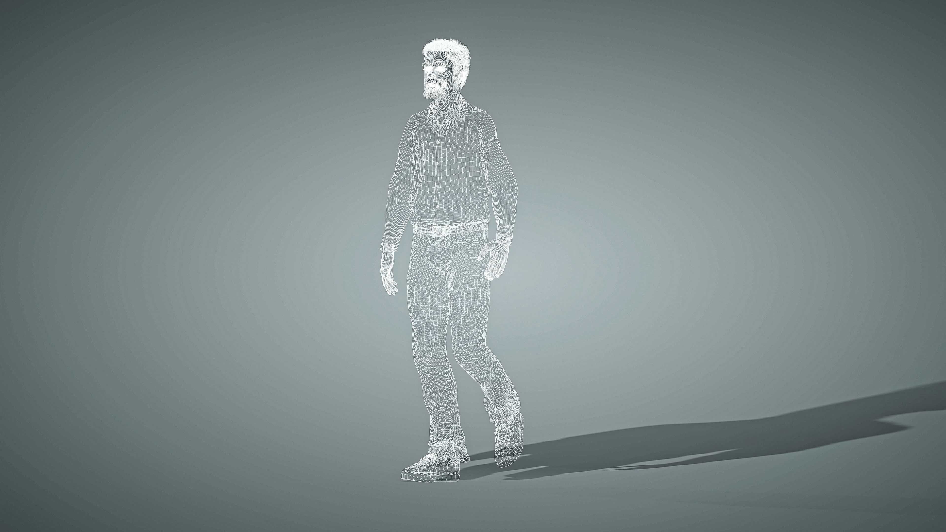 High Quality Male Middle East Indian Low-poly 3D model_25