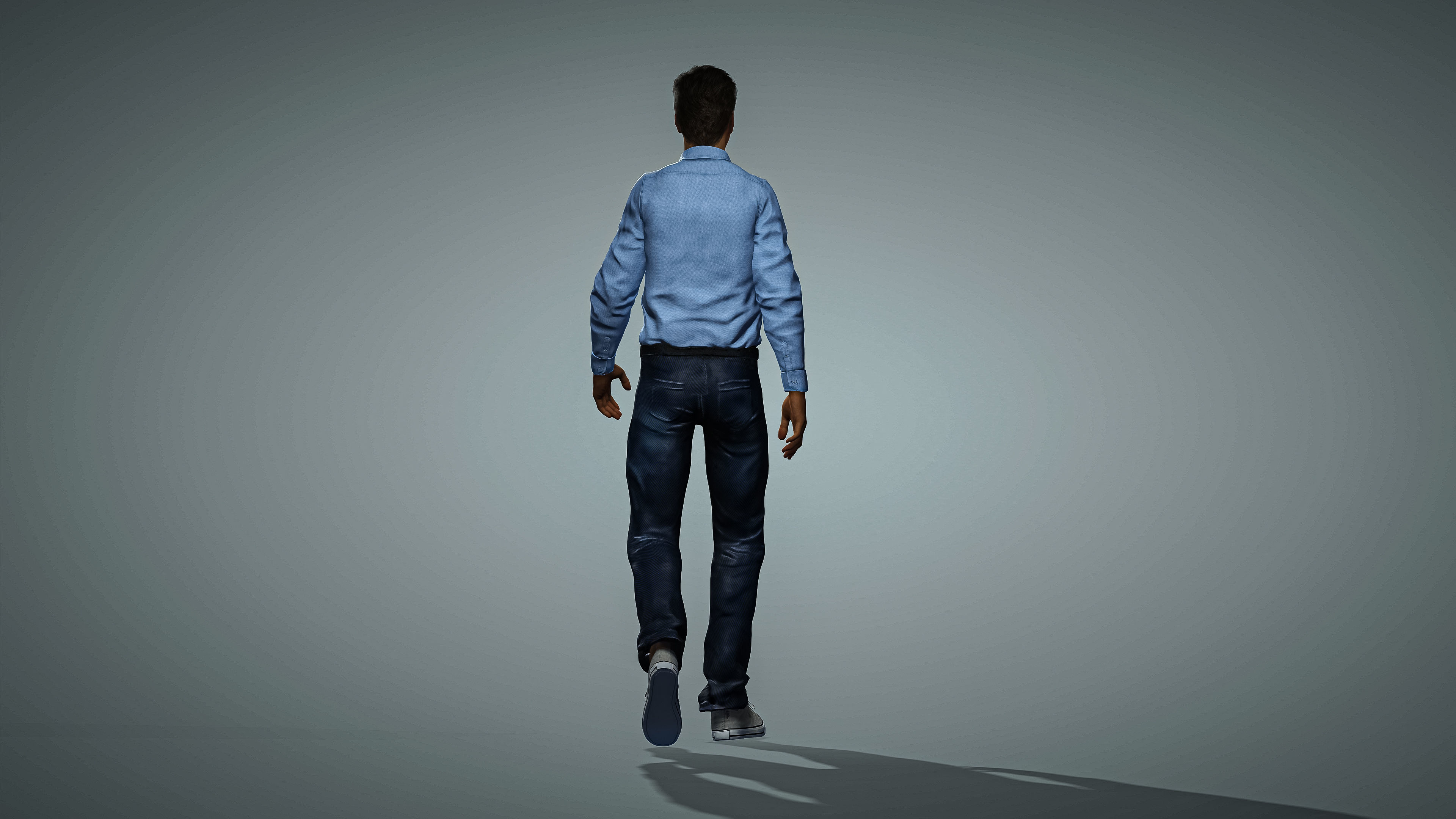 High Quality Male Middle East Indian Low-poly 3D model_12
