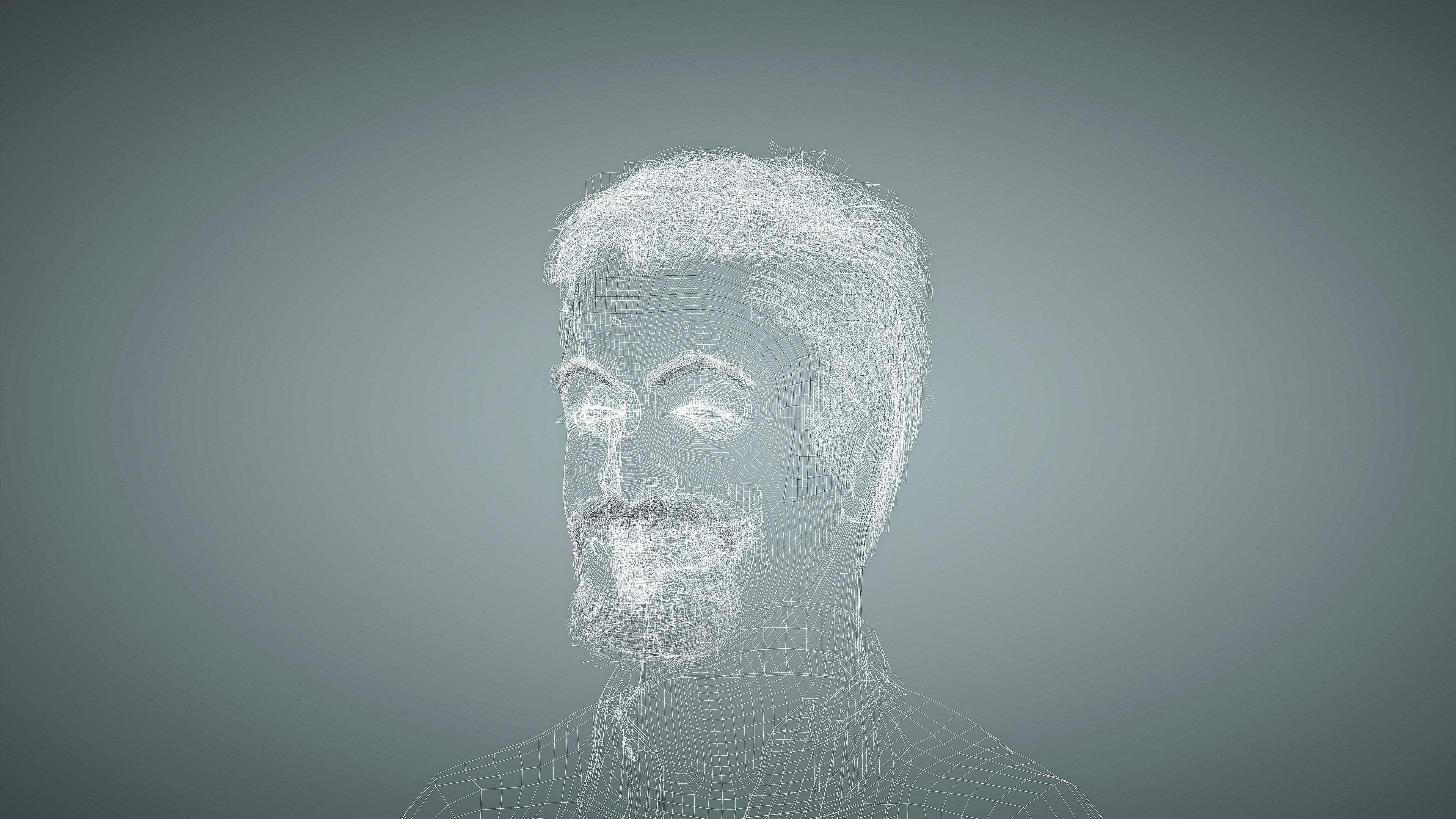 High Quality Male Middle East Indian Low-poly 3D model_17