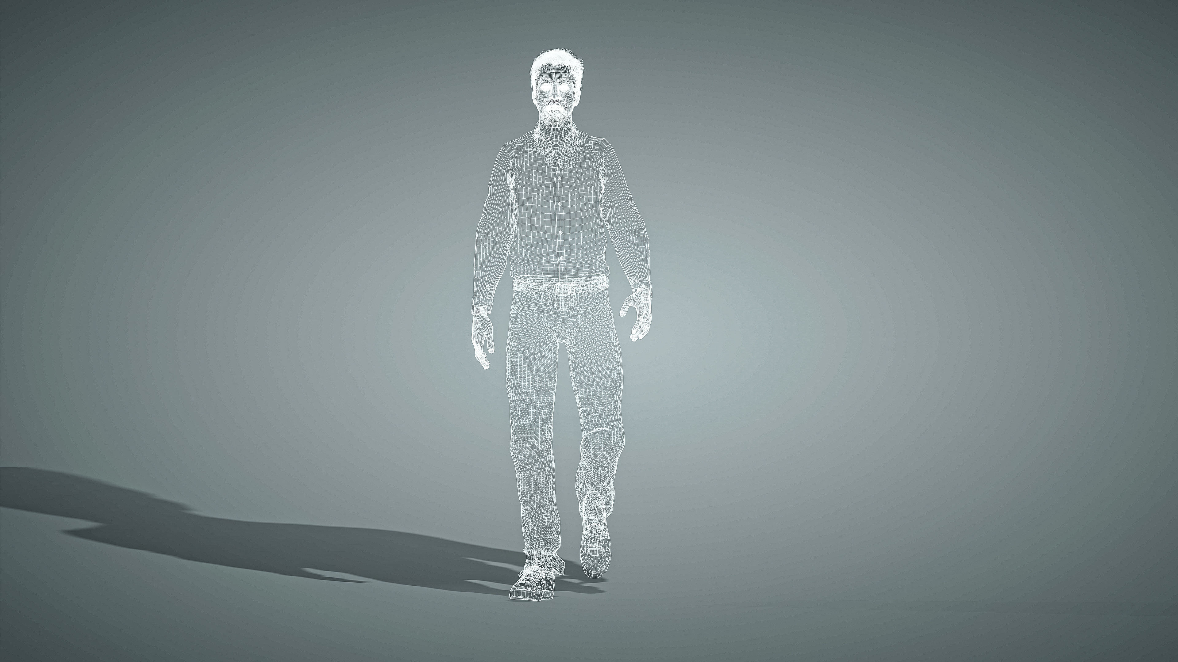 High Quality Male Middle East Indian Low-poly 3D model_24