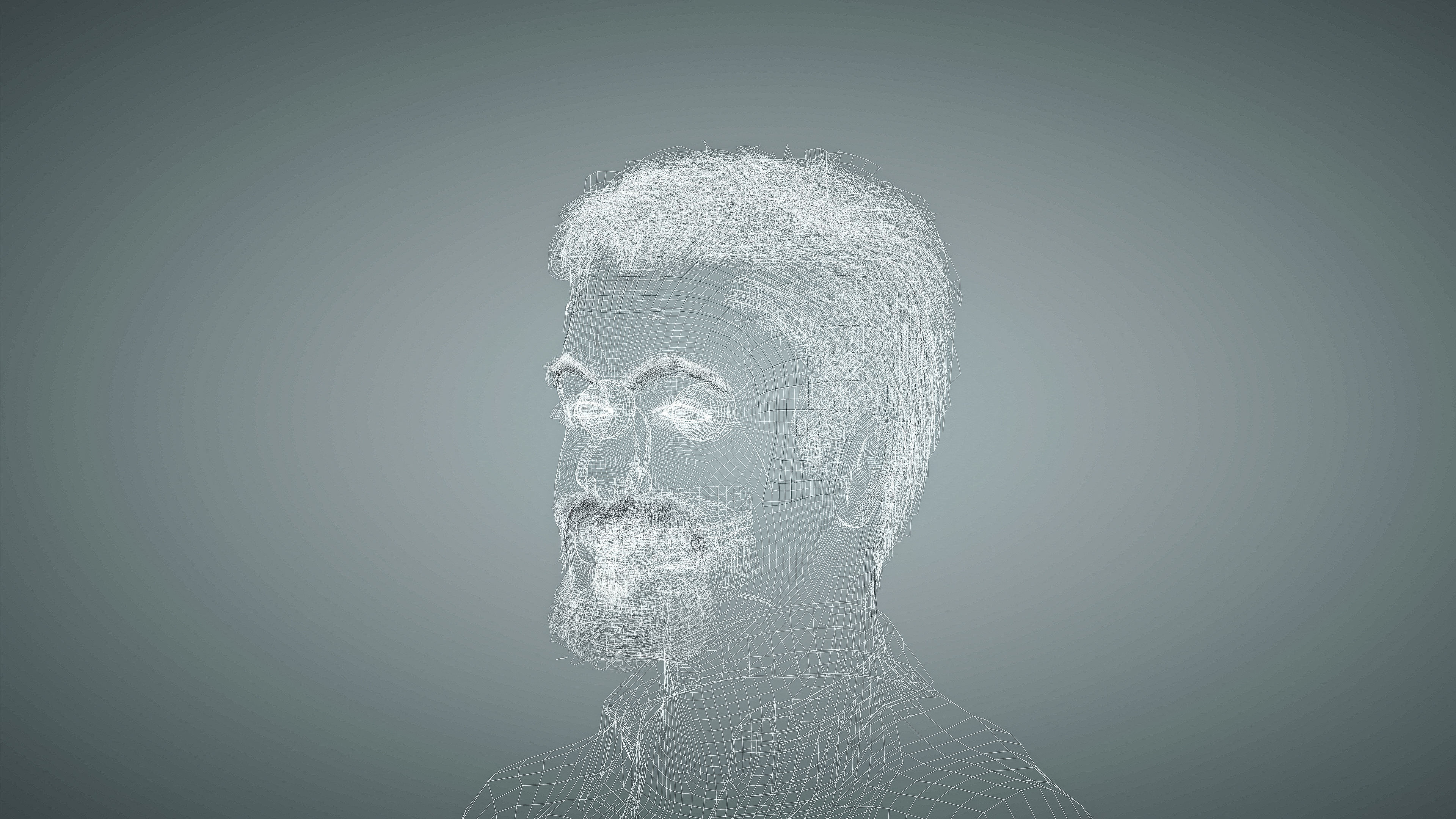 High Quality Male Middle East Indian Low-poly 3D model_18