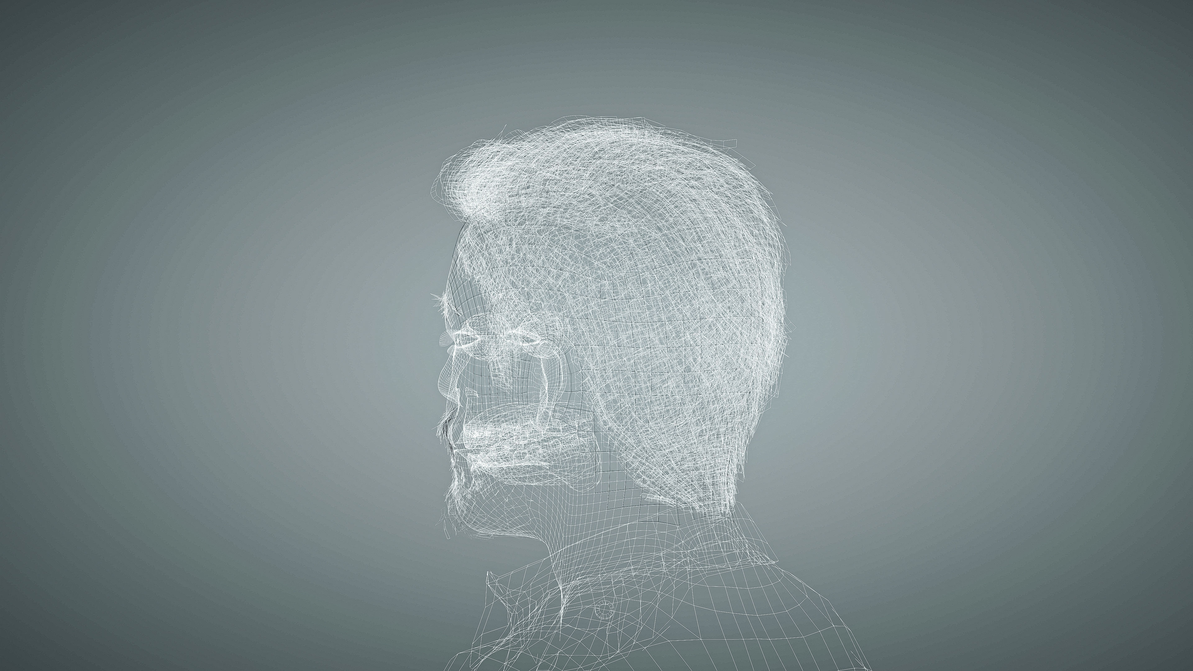 High Quality Male Middle East Indian Low-poly 3D model_21