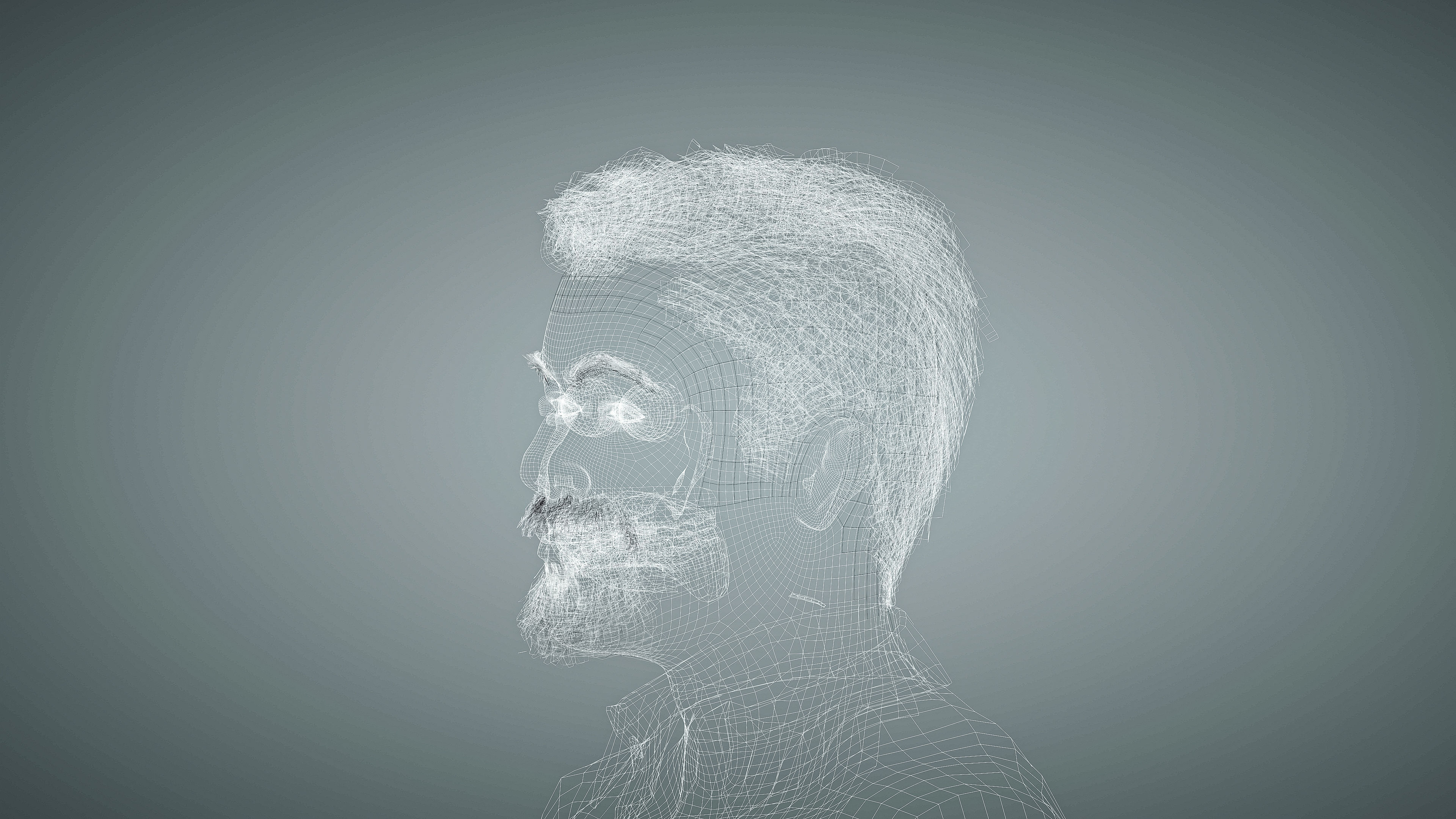 High Quality Male Middle East Indian Low-poly 3D model_19