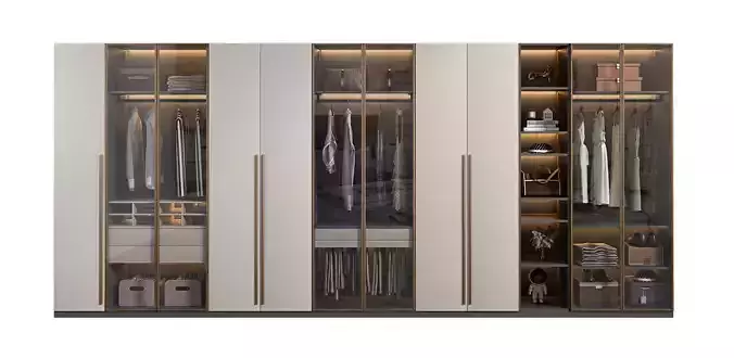 wardrobe Cabinets monomer Modern decoration