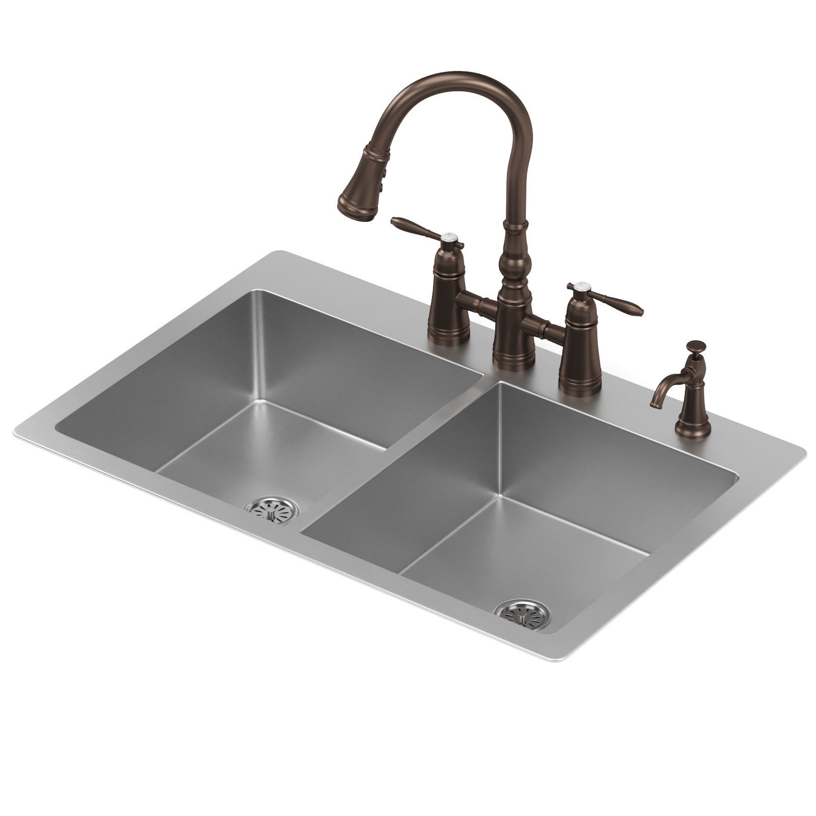 MOEN kitchen sink GS202684 3D model_4