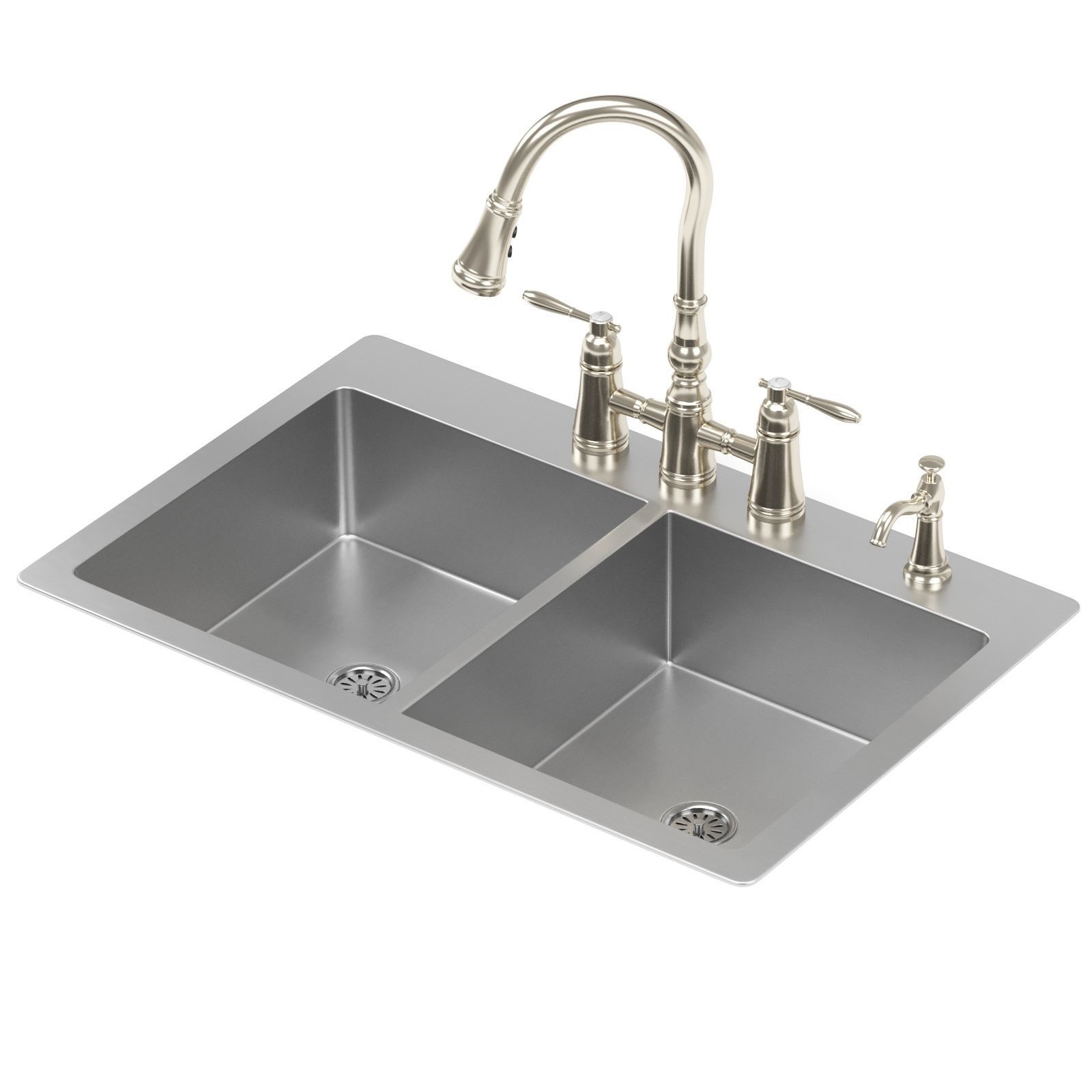 MOEN kitchen sink GS202684 3D model_3