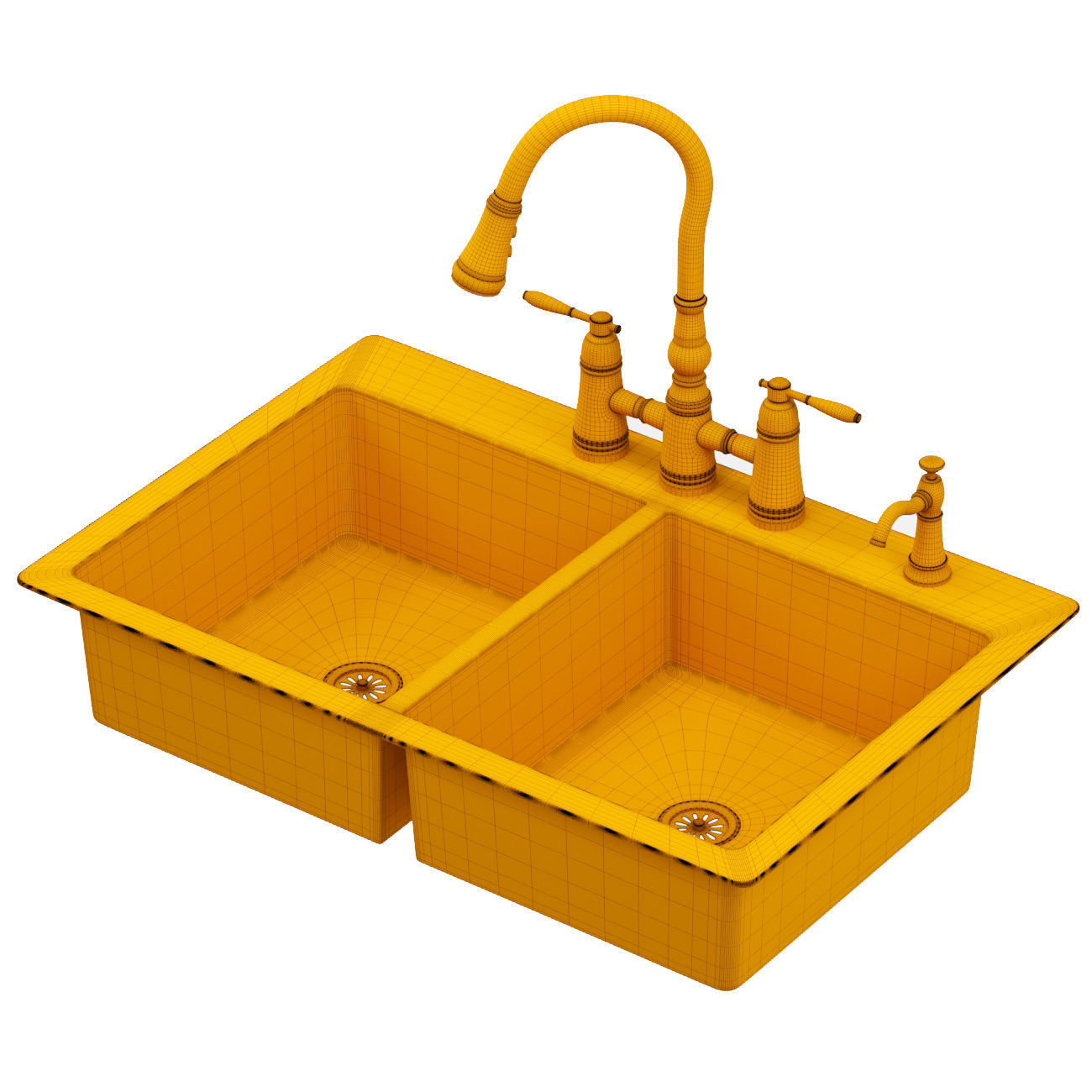 MOEN kitchen sink GS202684 3D model_6