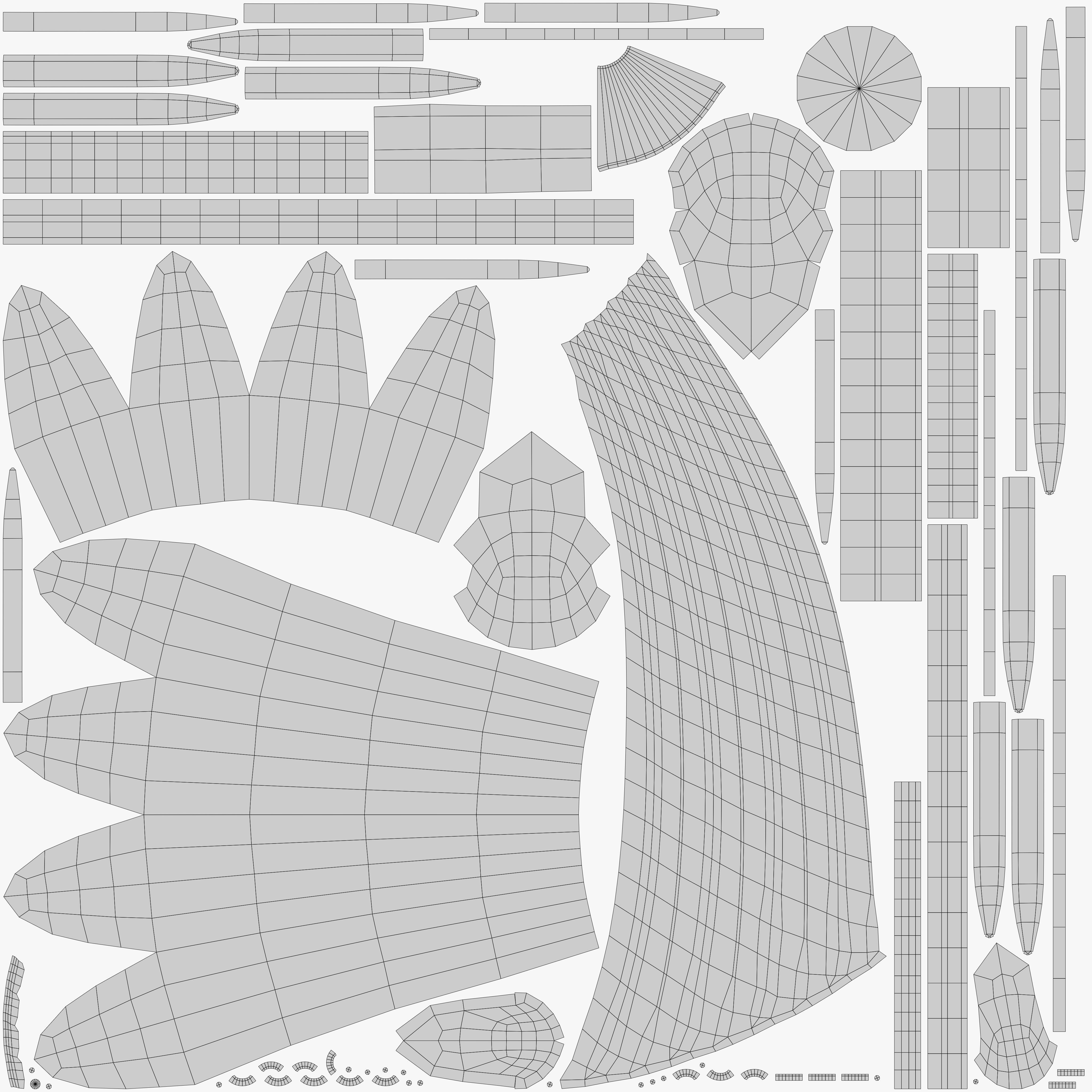 Torch medieval Prop PBR Free low-poly 3D model_11