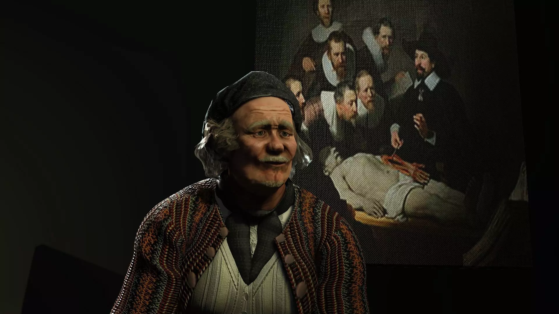 Rembrandt High quality character full Rigged and Animated 3D 3D model
