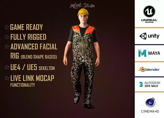 High Quality Male Army Worker