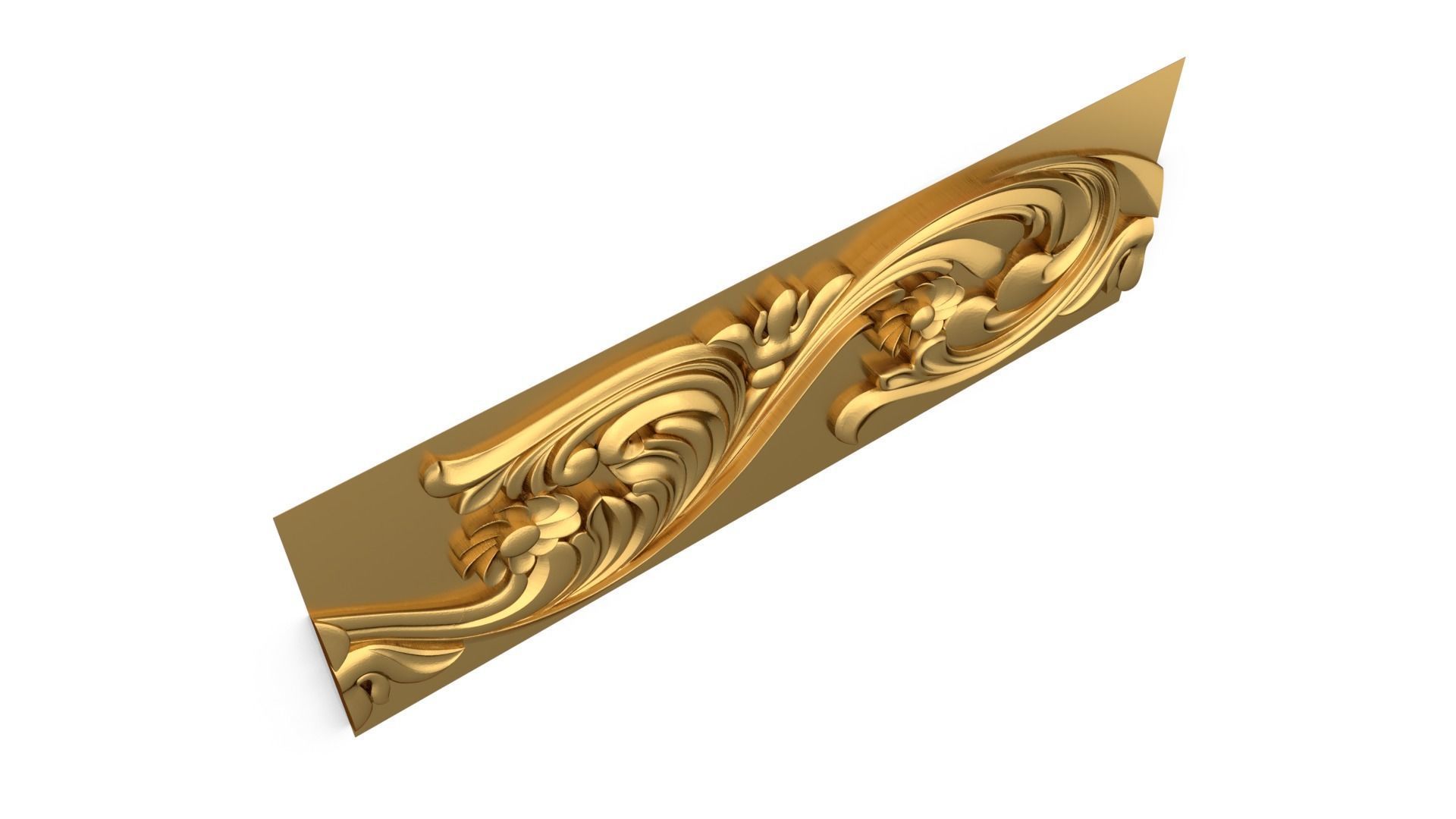 Classic carved decor ornament 369 3D model_5