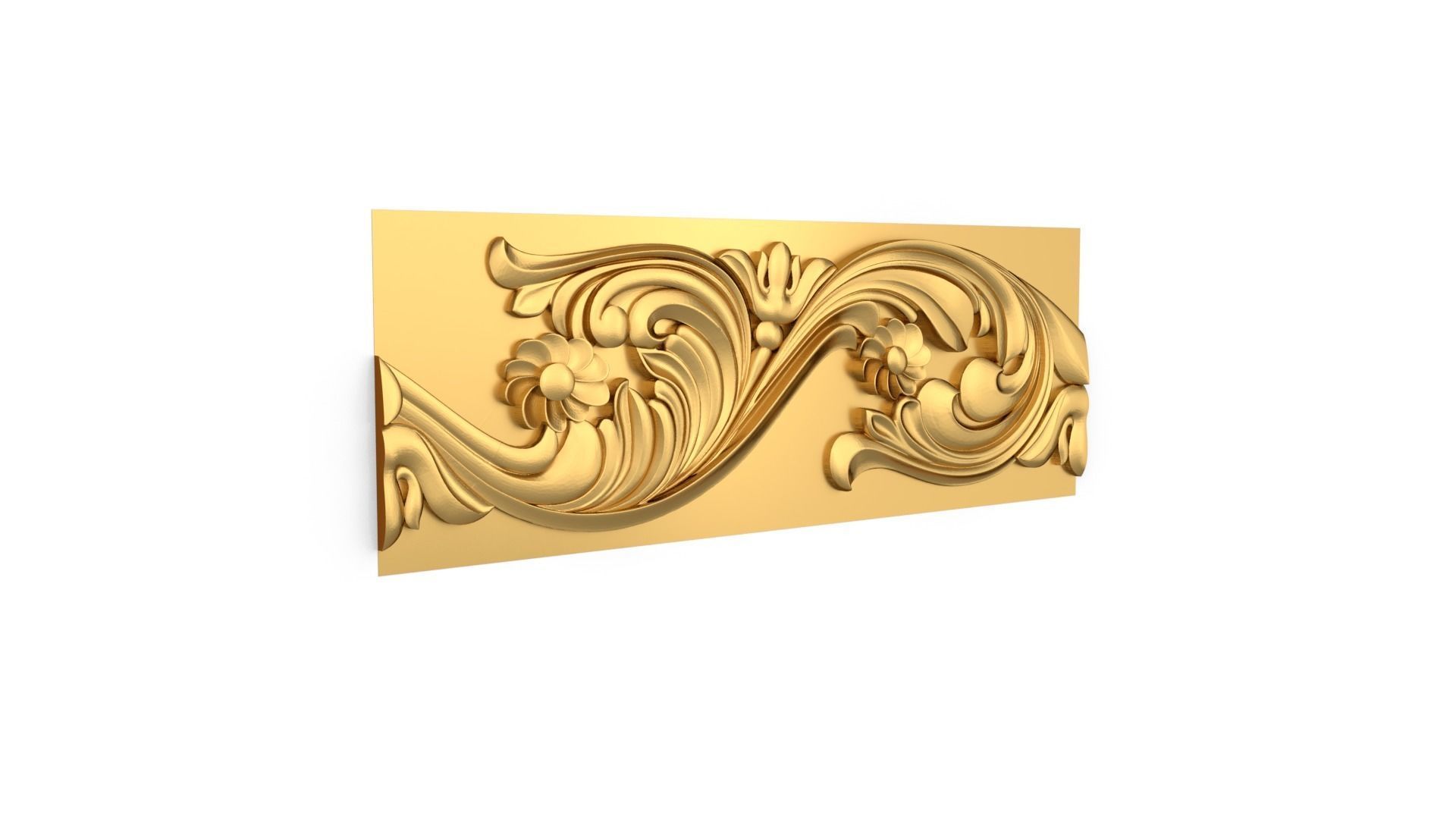 Classic carved decor ornament 369 3D model_1