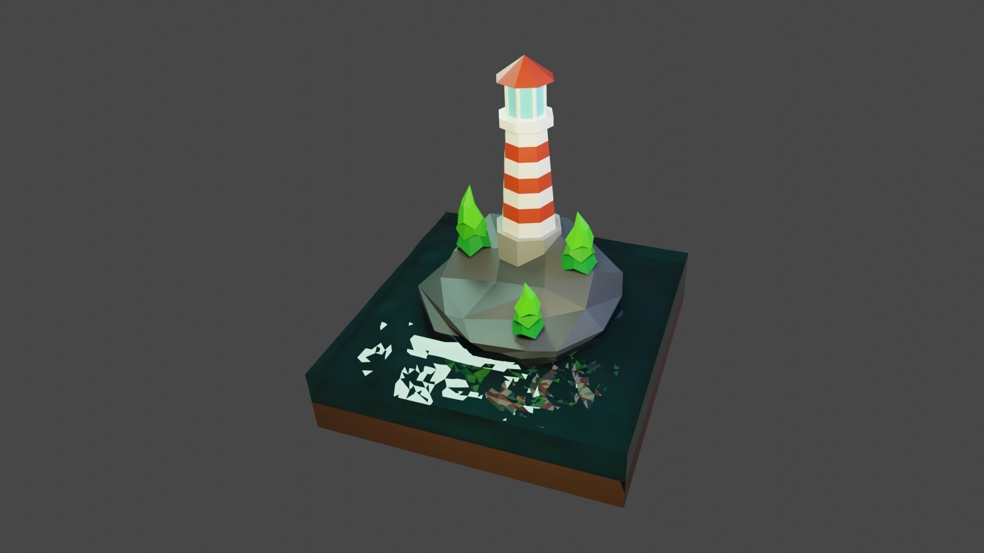 Lighthouse Free low-poly 3D model_1