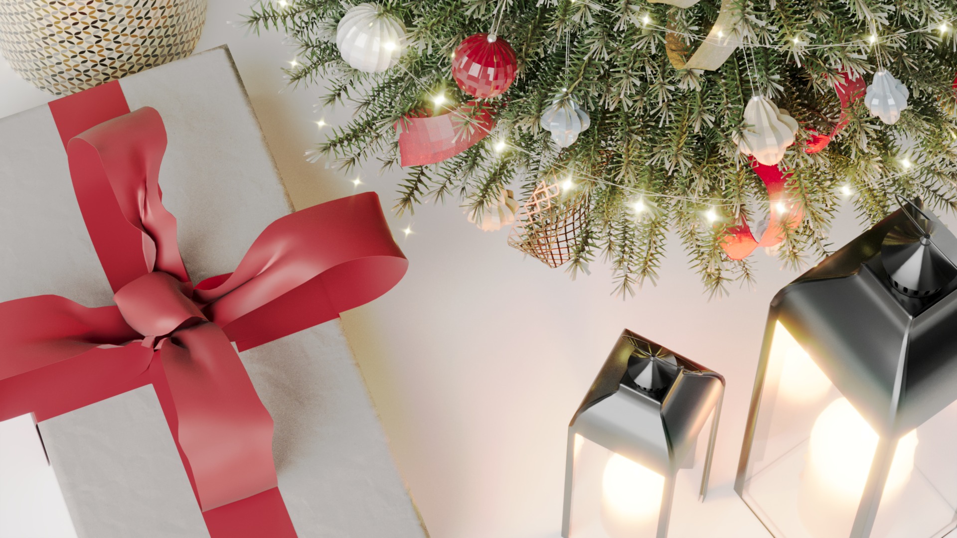 Realistic Christmas Tree with Decorations 3D Model 3D model_33