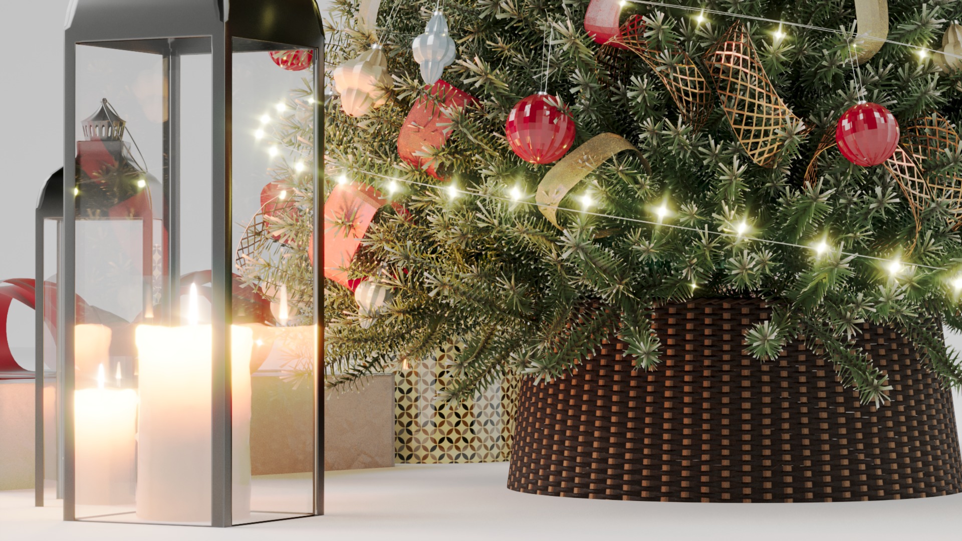 Realistic Christmas Tree with Decorations 3D Model 3D model_20