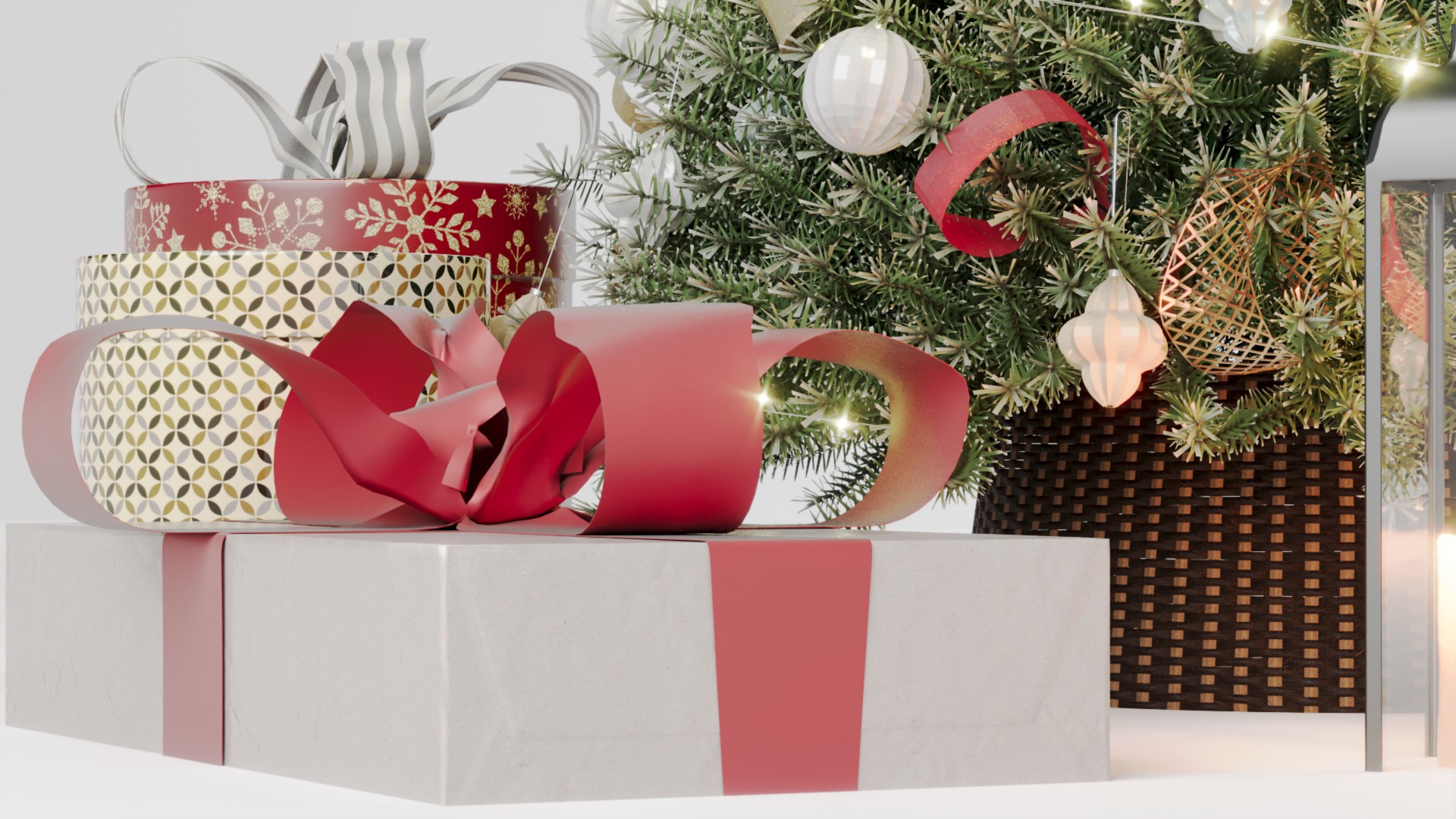 Realistic Christmas Tree with Decorations 3D Model 3D model_22