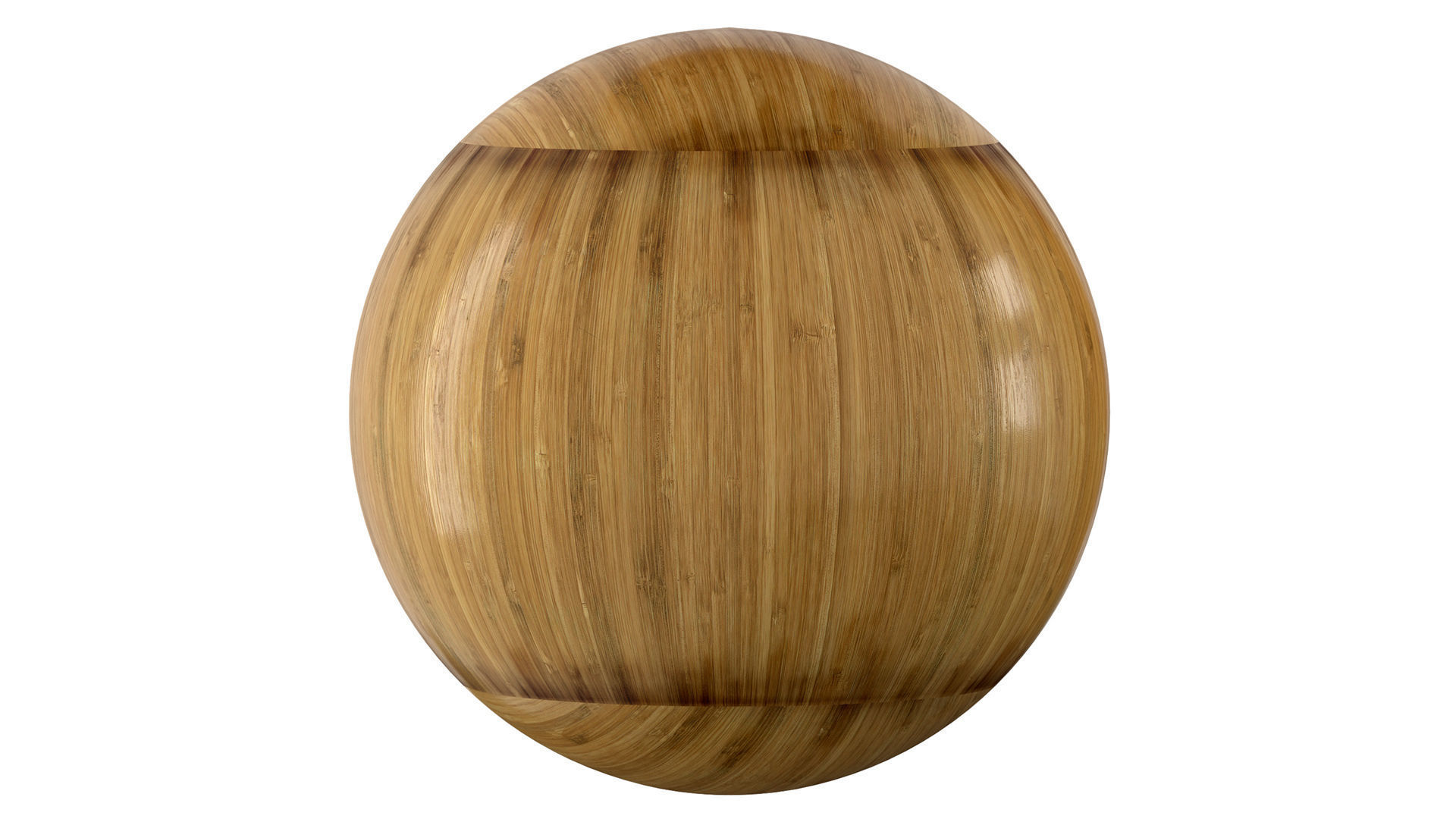 3 Realistic bamboo materials set Low-poly 3D model_7