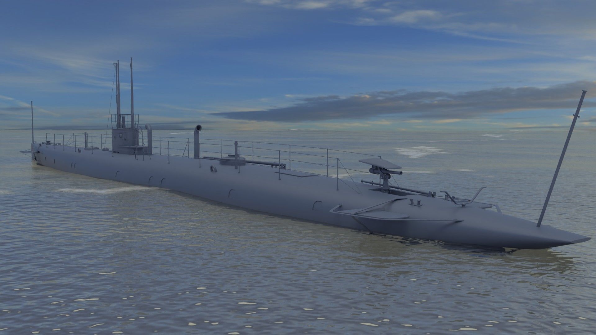 HMS S1 Low-poly 3D model_20