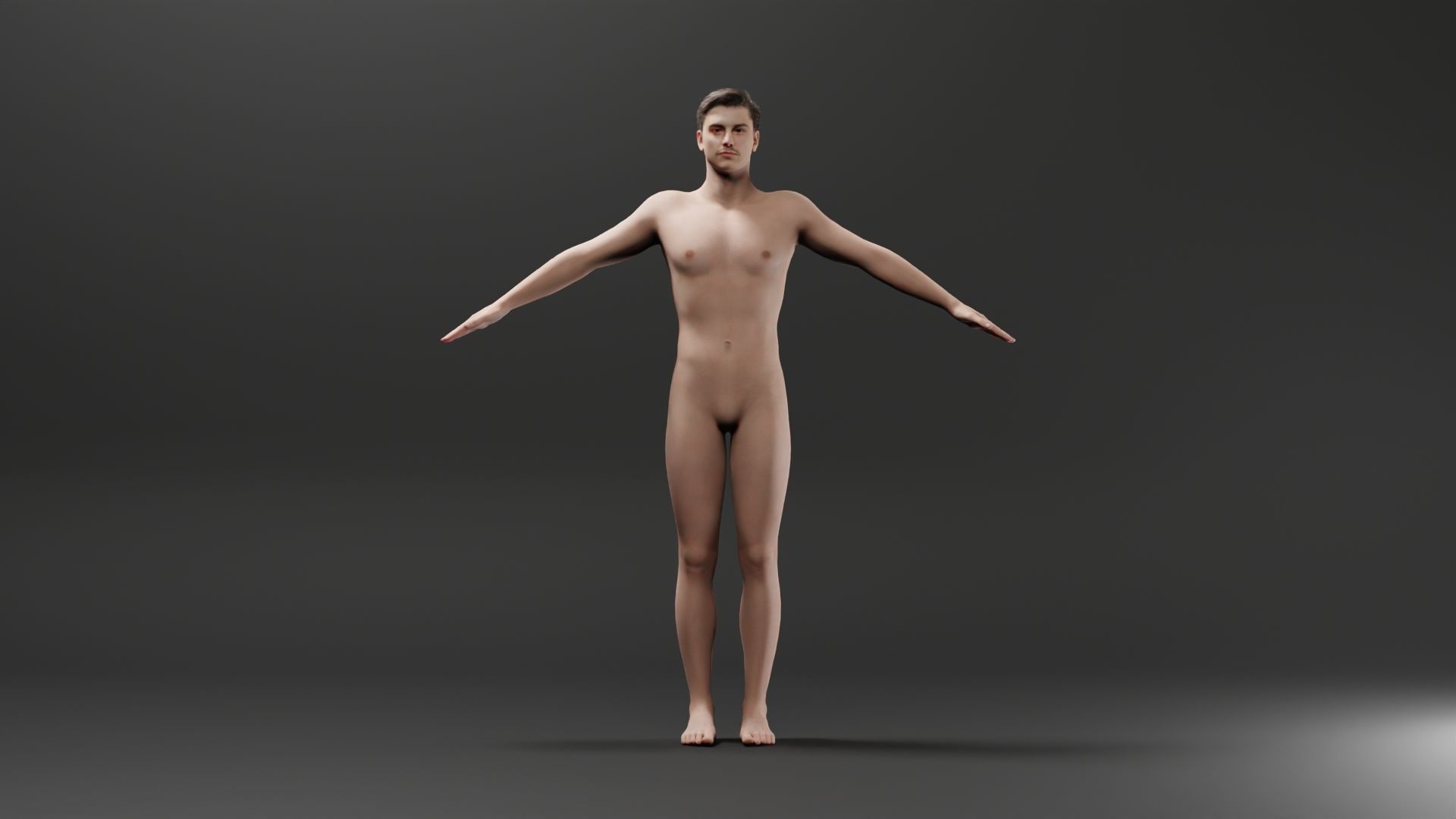 Realistic Male Character - Dave 3D model_1