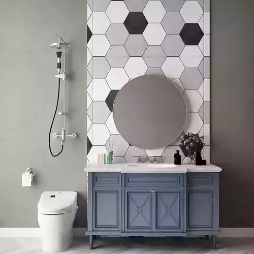 cabinet American bathroom